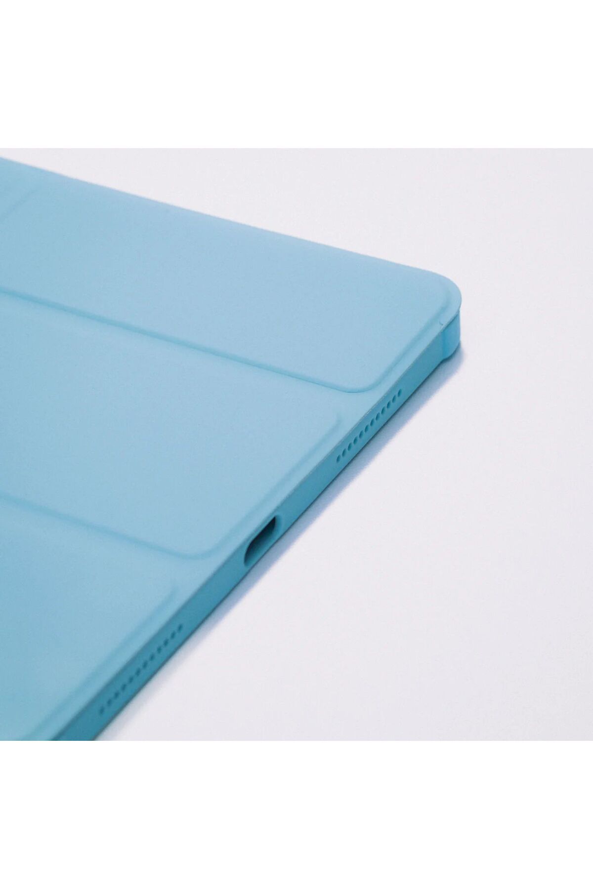 Case iPad 9.7 Uyumlu Kalemlikli Smart Kapaklı Tablet Kılıfı – Katlanabilir Mavi Kılıf