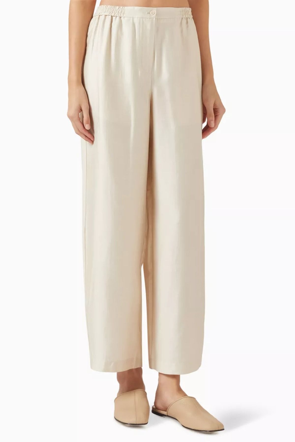 12storeez Takisada Satin Pants, Yumuşak Duruşlu ve Nefes Alabilir Yazlık Şıklık