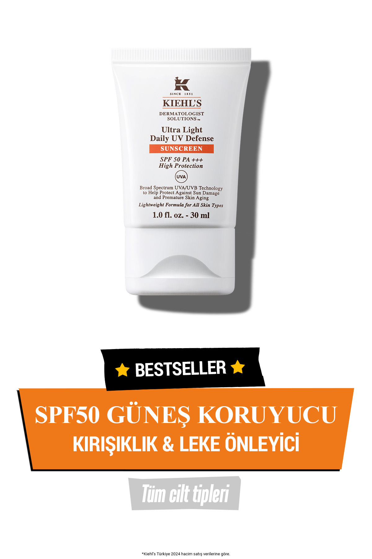 Kiehl's Ultra Light Günlük Uv Koruyucu Güneş Kremi - Spf50 30 ml — LA441901