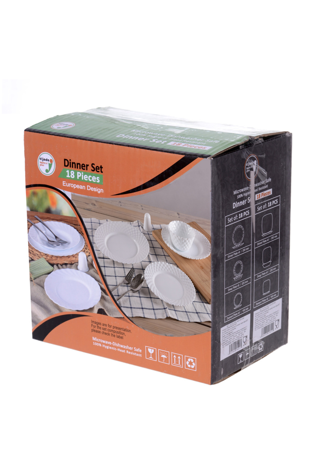 Eljado Eljado asztalkészlet, 18 piese, opál