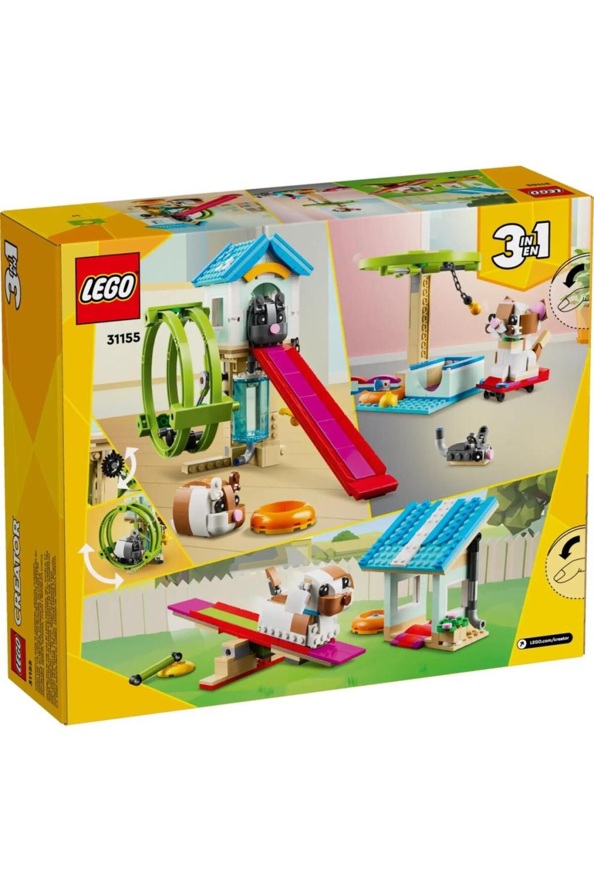 LEGO 31155 Creator 3 In 1 - Hamster Çarkı (416 Parça)