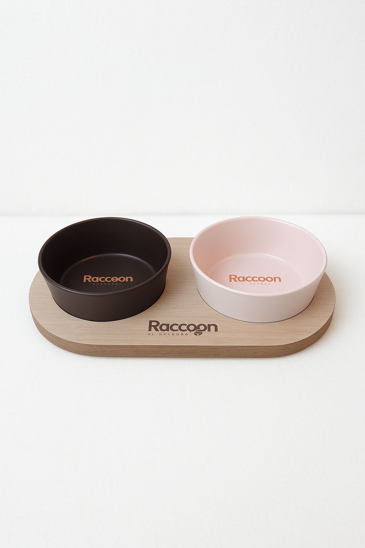 raccoon Zeus Seramik İkili Mama Kabı 400 Ml x 2