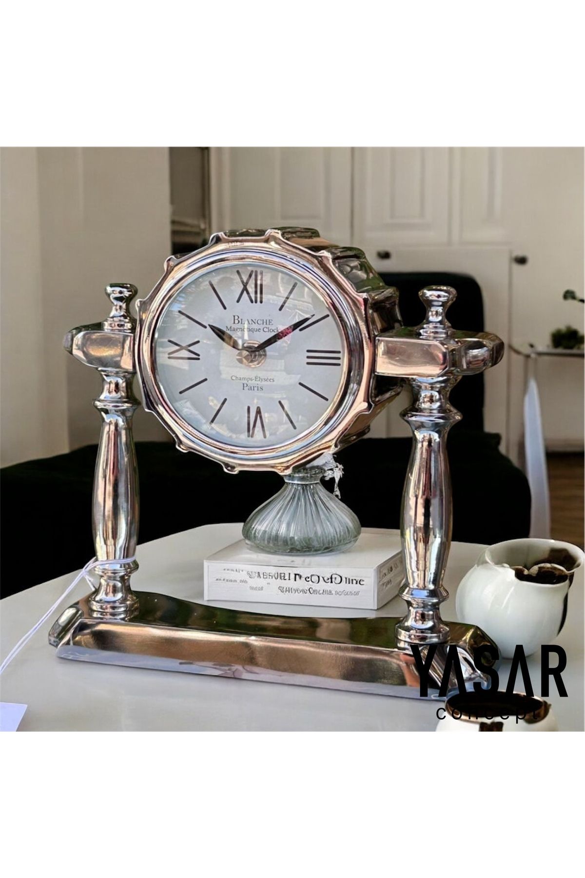 YSR CONCEPT Tempiron Masa Saati Gümüş
