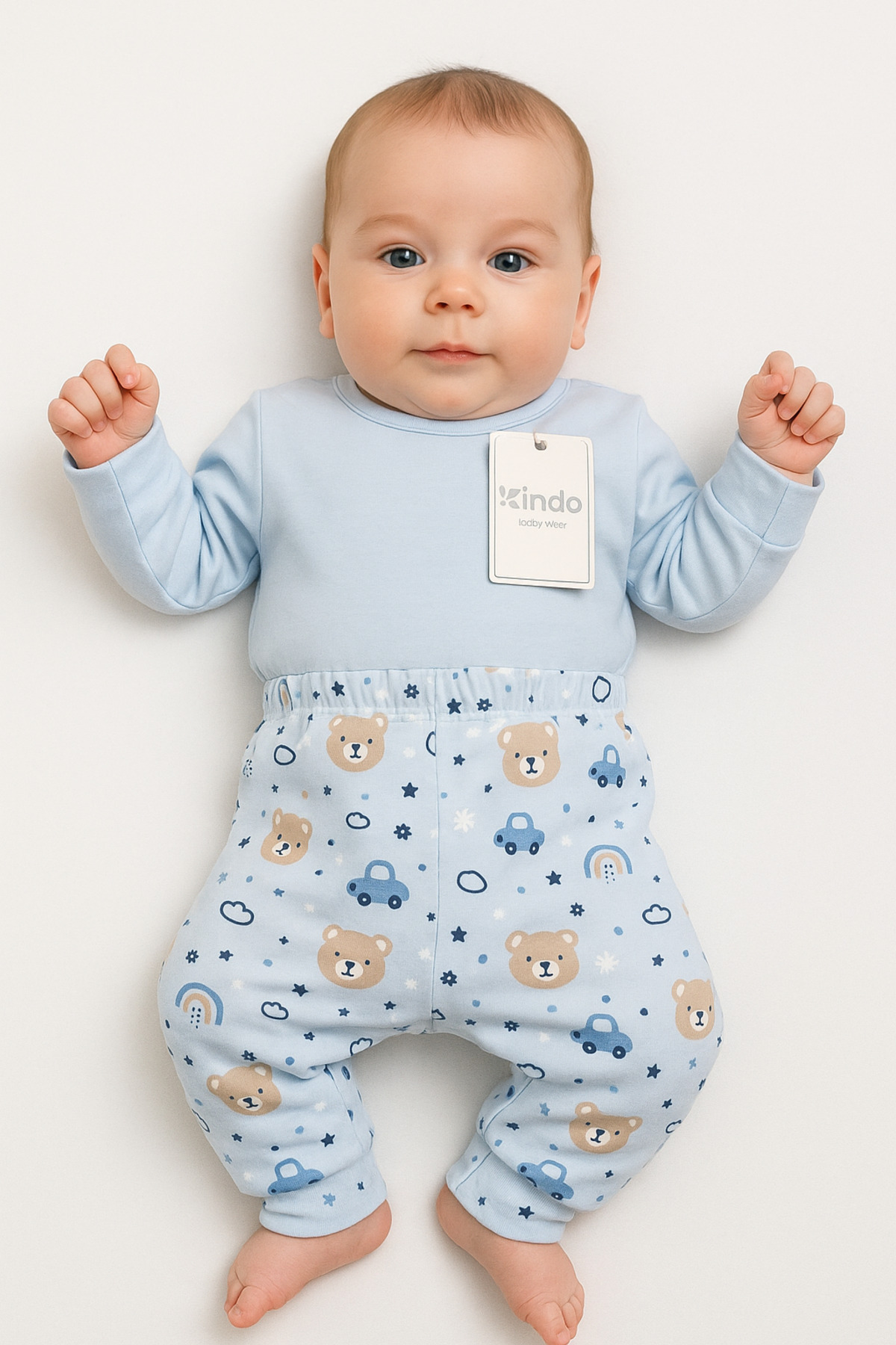 Kindo Baby 0/3 Ay 3/6 Ay 6/9 Ay 9/12 Ay - 1 Yaş,2yaş,3yaş,4yaş Penye Pantolon Çocuk Pijama, Bebek Pantolon fotoğrafı 6 (önizleme)