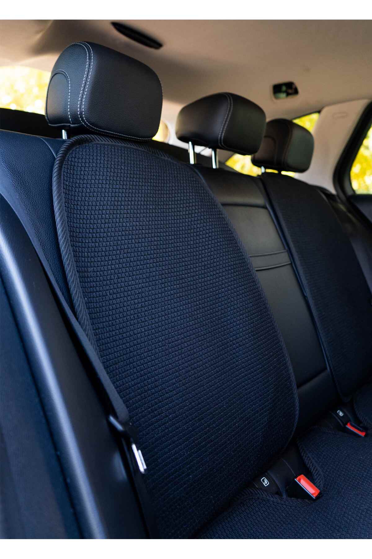 TREND Meka Part Oto Koltuk Koruyucu Kılıf 2 Parça SADECE Arka Koltuk Sırt Universal Siyah fotoğrafı 5 (önizleme)