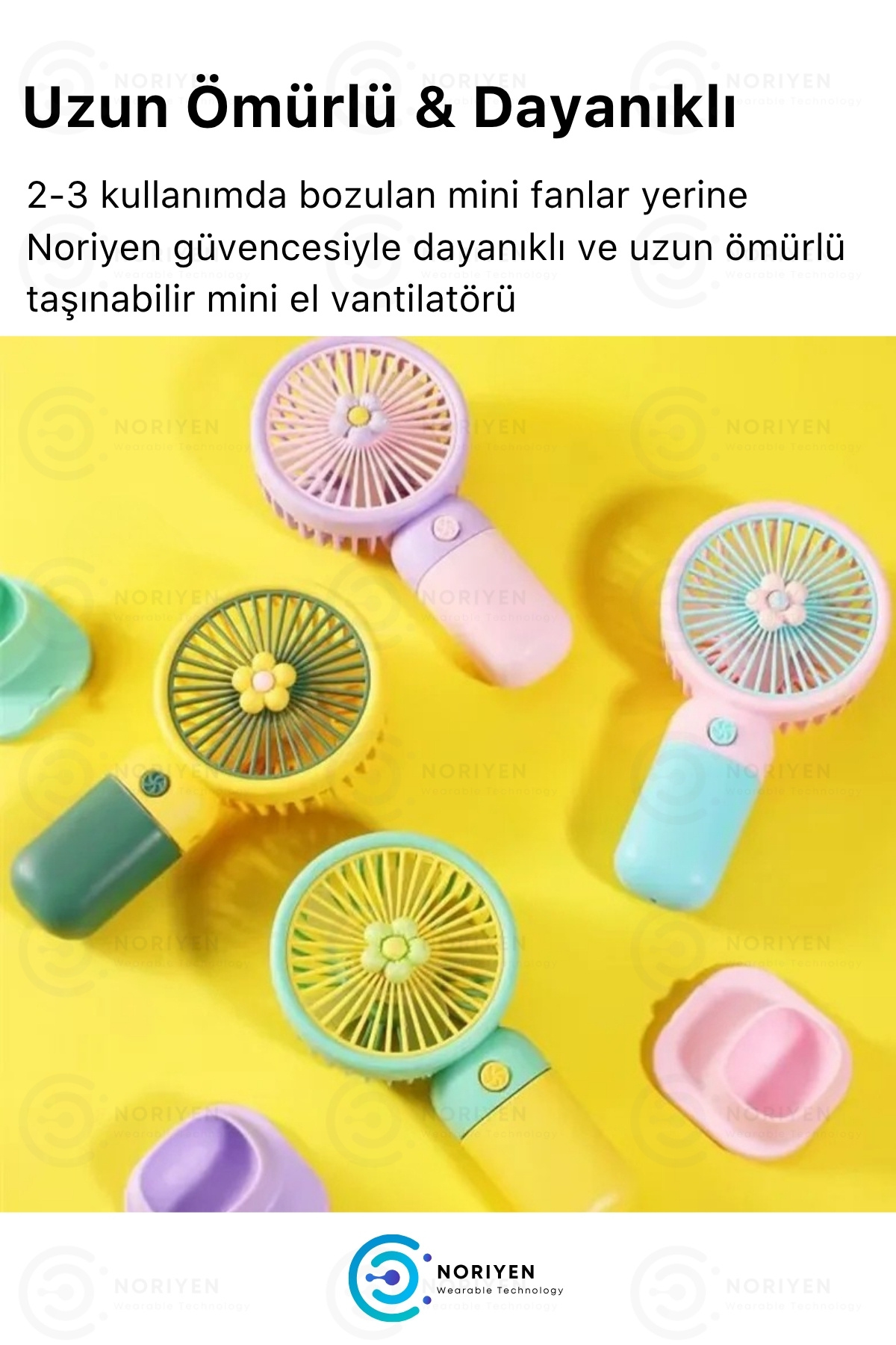 Yeni Nesil Telefon Stantlı Masaüstü ve El İçin Şarjlı Soğutucu Taşınabilir Mini El Fanı Vantilatör