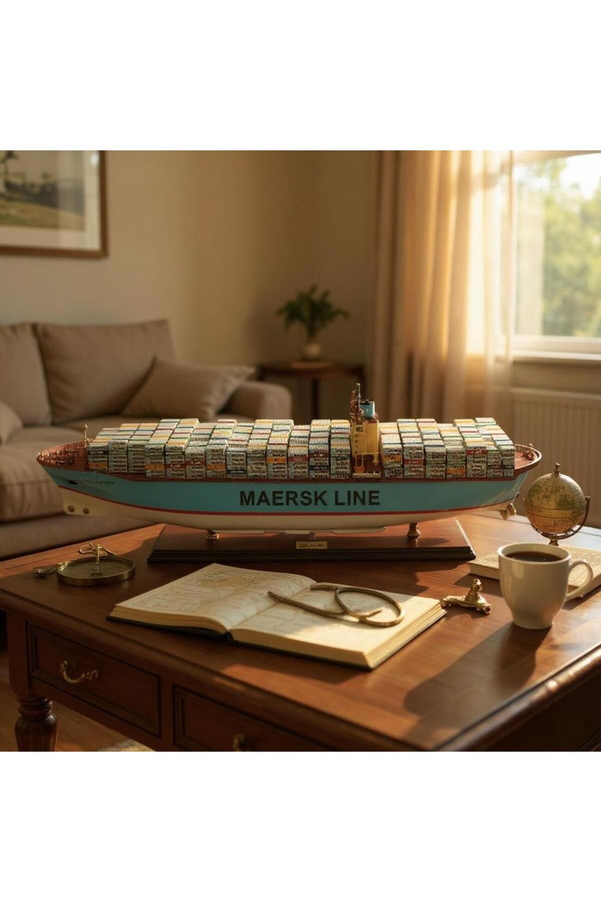 Vietnam gemiler DENİZCİLİK GRUBU-Vietnam Gemiler-EMMA MAERSK-105x15x26 CM-JTK0027P-100