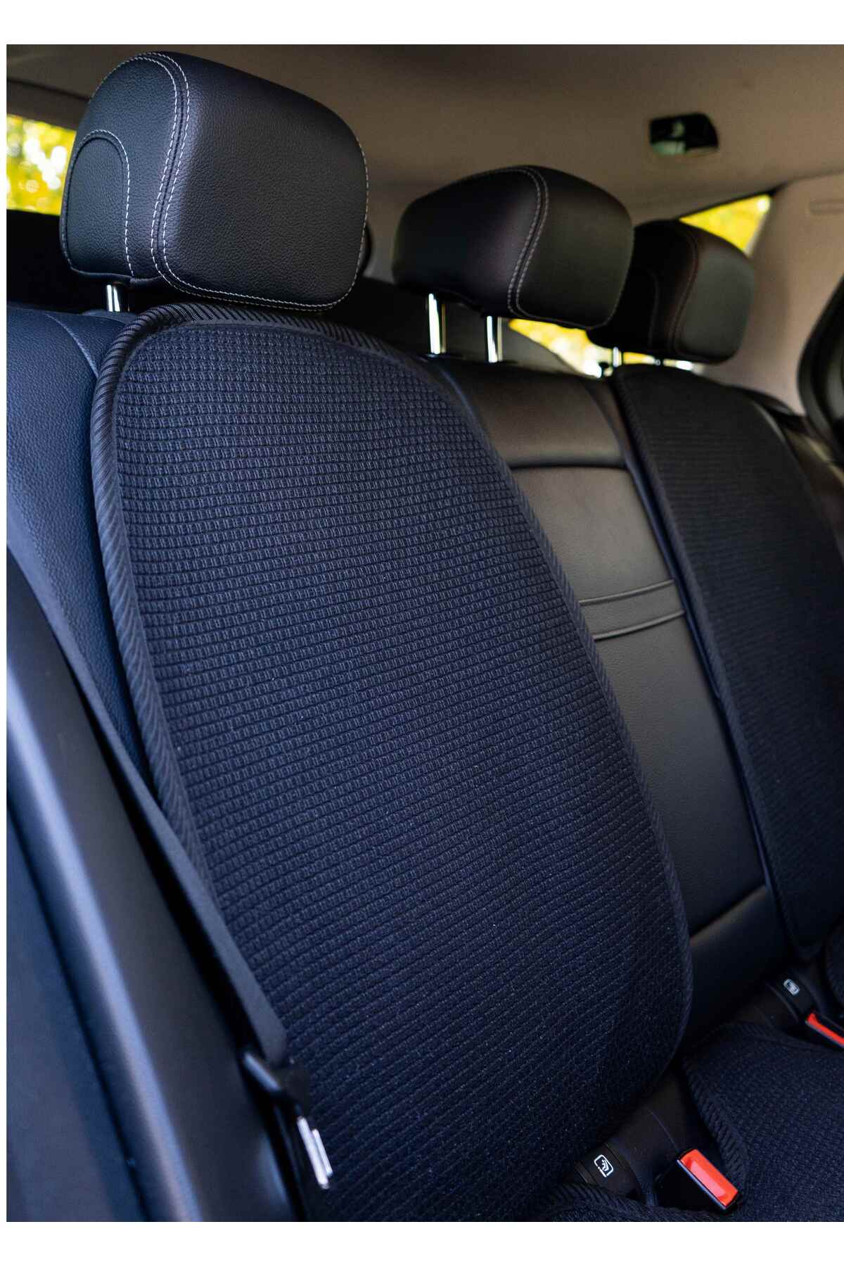 TREND Meka Part Oto Koltuk Koruyucu Kılıf 2 Parça SADECE Arka Koltuk Sırt Universal Siyah fotoğrafı 4 (önizleme)