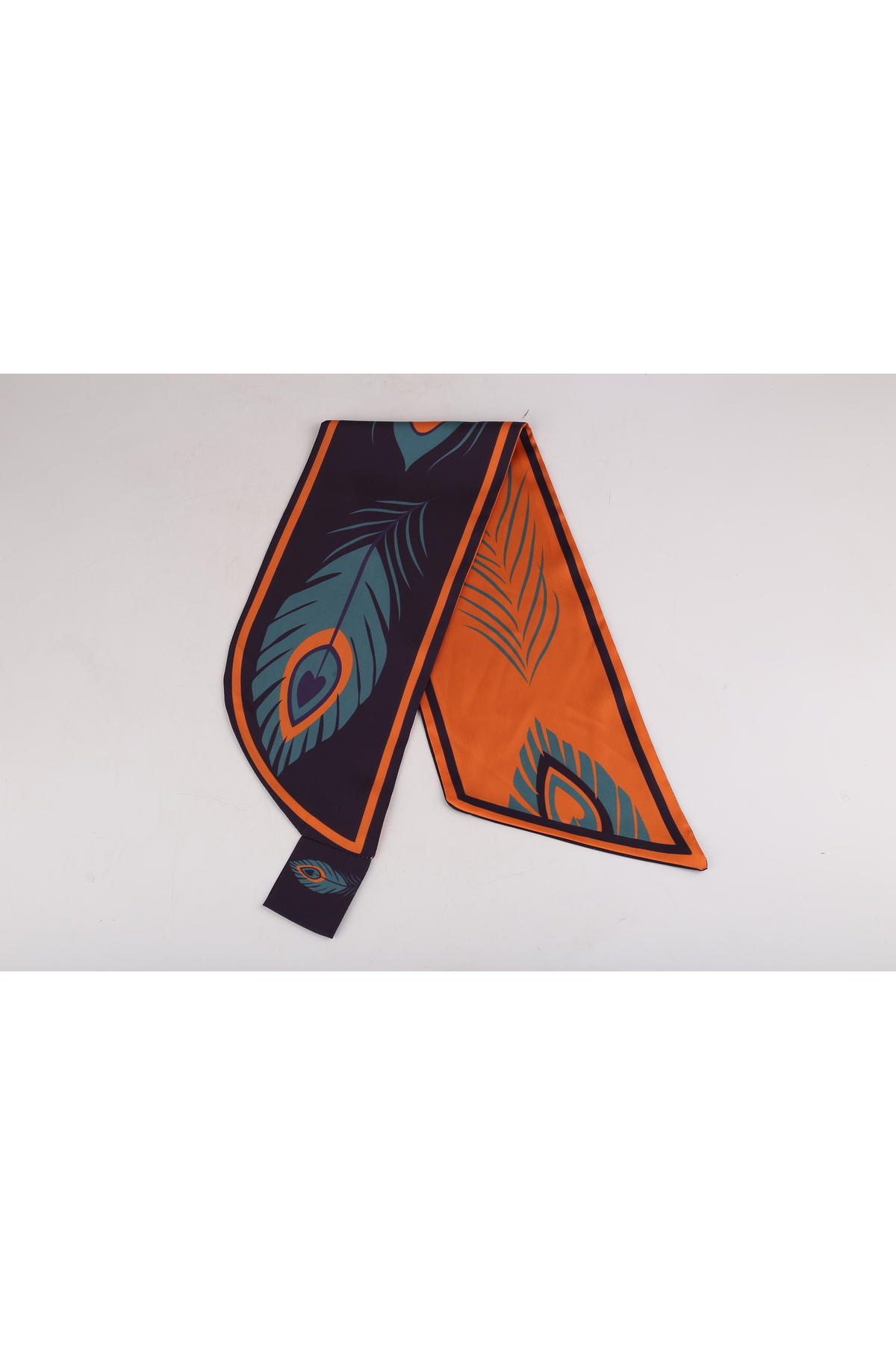 4823 Feather Pattern Elegant Design Stylish Women's Tie Scarf