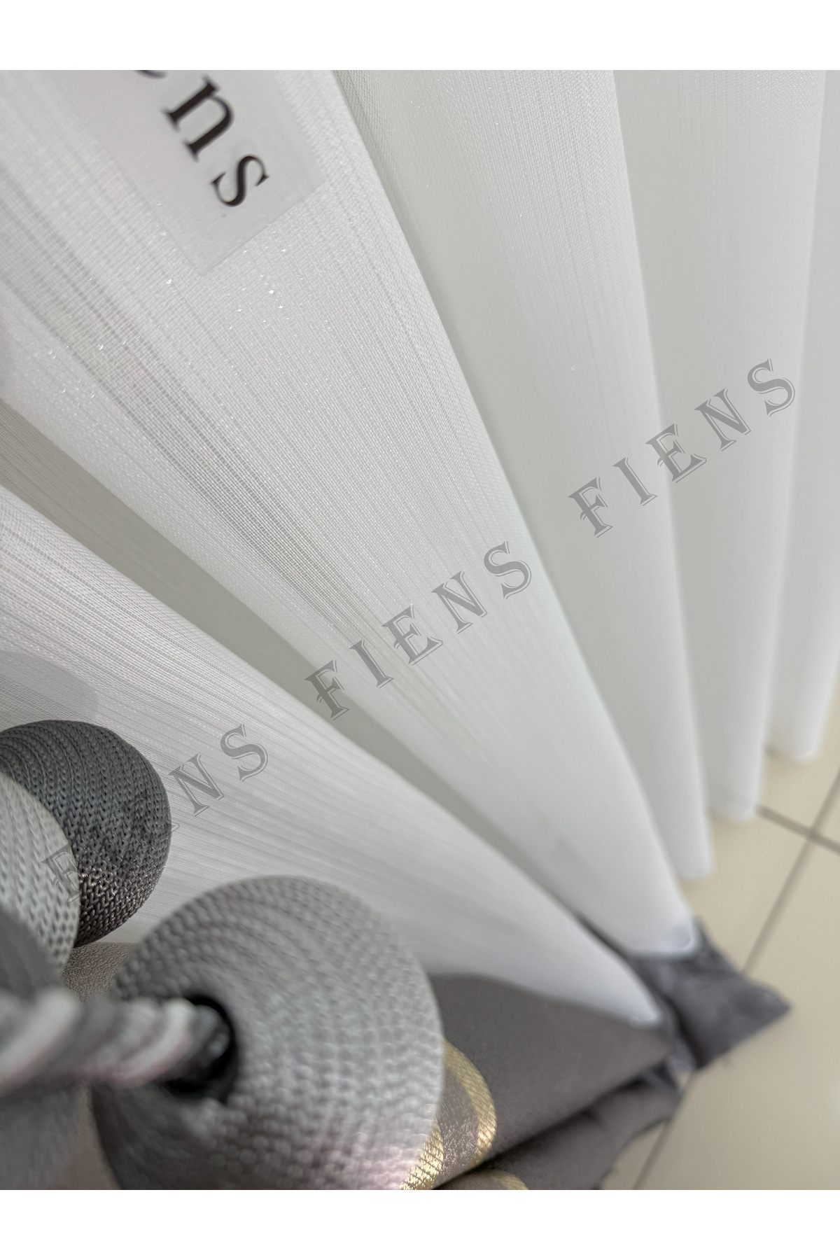 SİMLİ LÜKS BELUA BAMBU YOĞUN DOKULU 1/3 Sık Pileli Tül Perde Ağır Gramajlı Ütü Istemeyen Özel seri