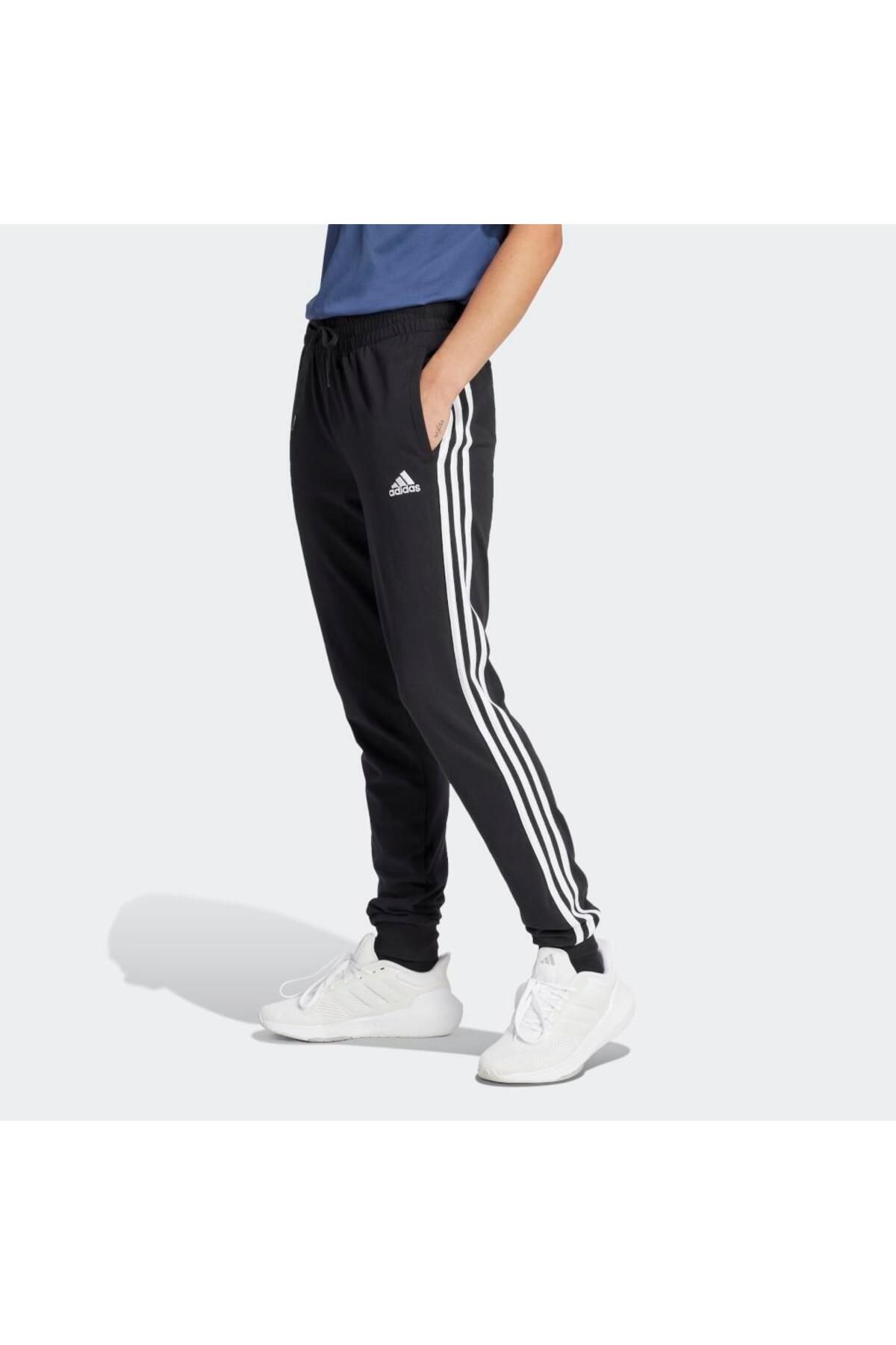 adidas-Essentials Single Jersey 3-stripes Eşofman Altı 3