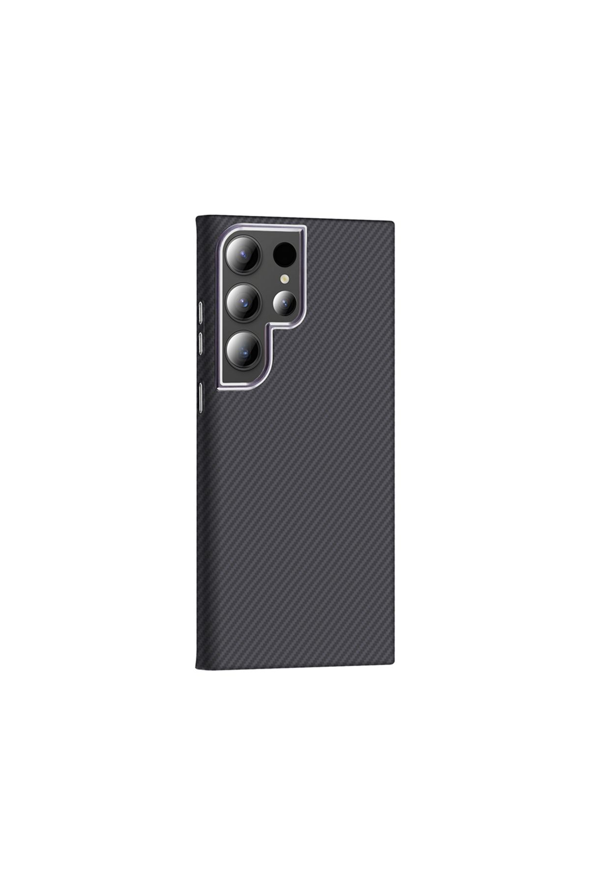 zore Galaxy S23 Ultra Kılıf M-safe Şarj Özellikli Karbon Fiber Görünümlü Zore Gros Kapak