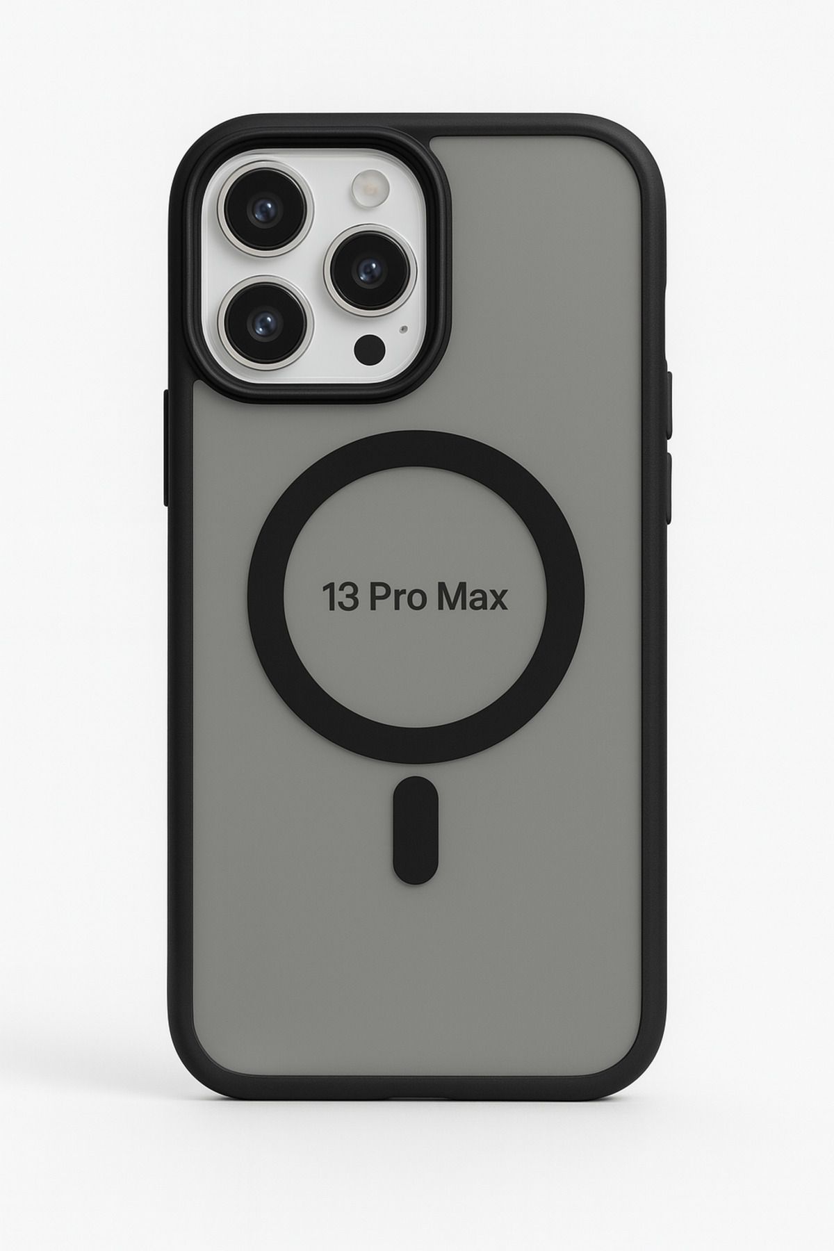 ADR Apple Iphone 13 Pro Max Kılıf Mat Magsafe Şarj Özellikli Darbe Önleyici Hassas Buton Yumuşak Kenar