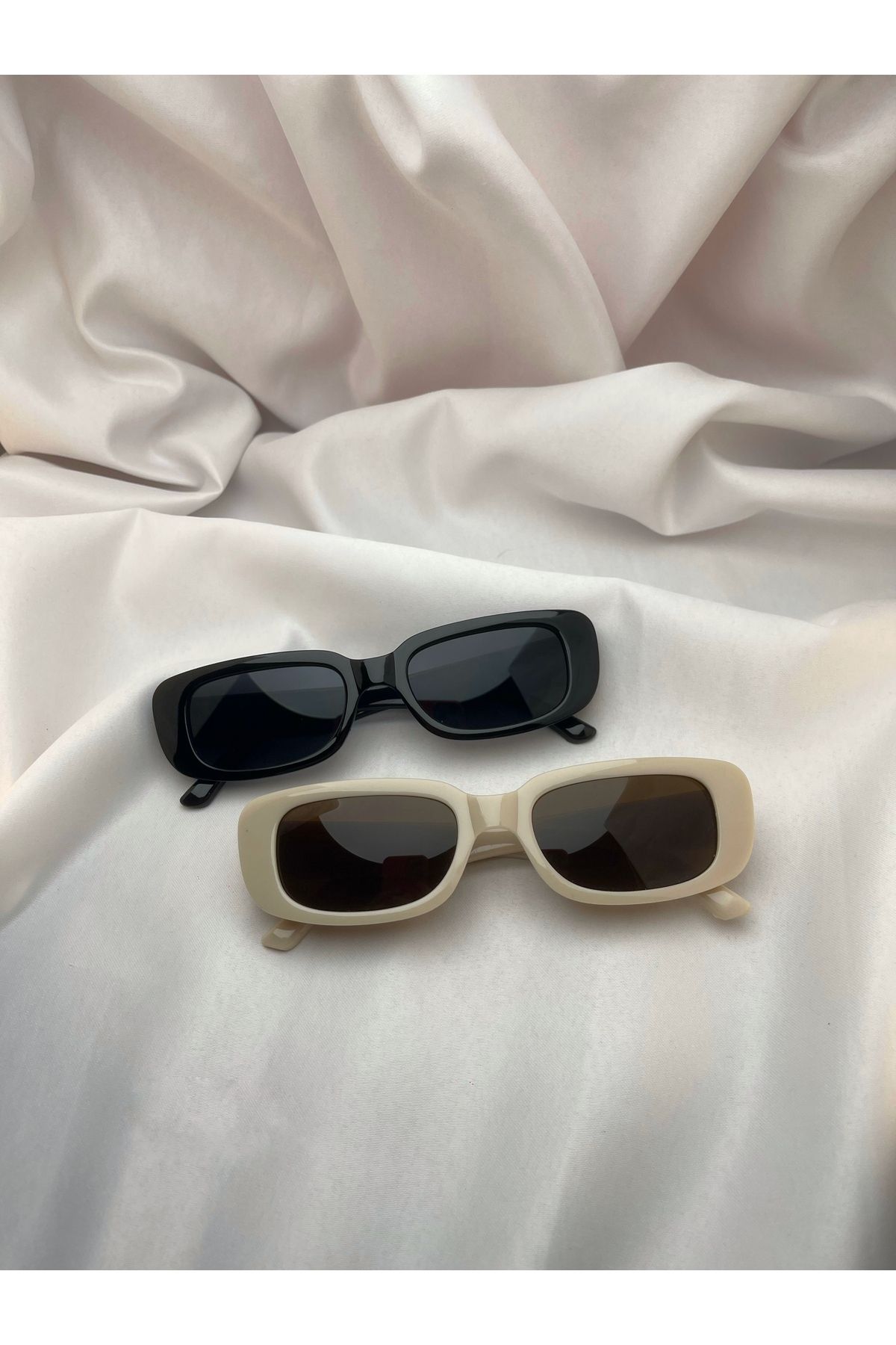 Butik 2li Set Uv400 Korumalı Vintage-retro Unisex Güneş Gözlüğü Silme Bezi Hediyeli