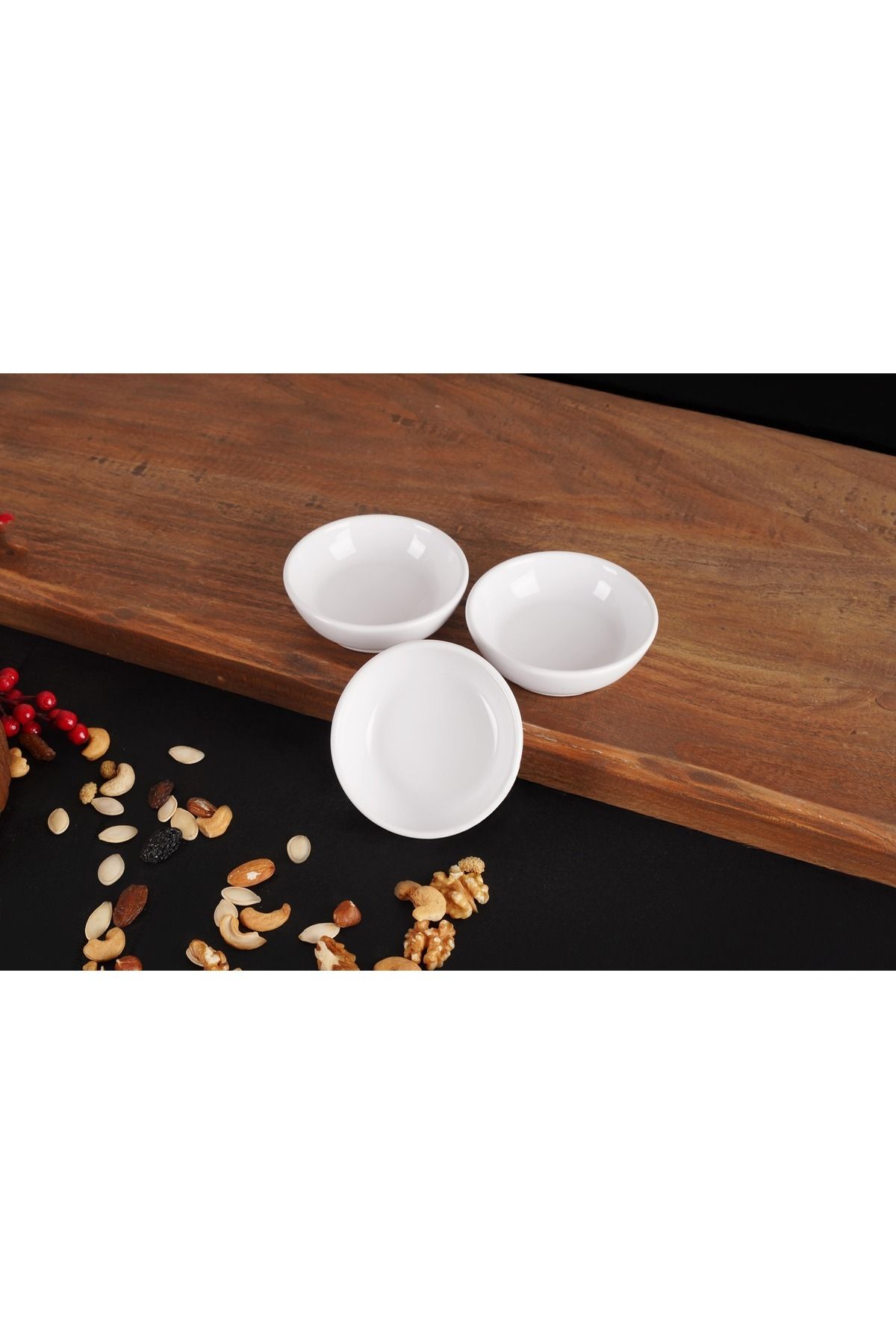 seramista Seramik 3 Adet 13 cm Sosluk/Reçellik/Çerezlik