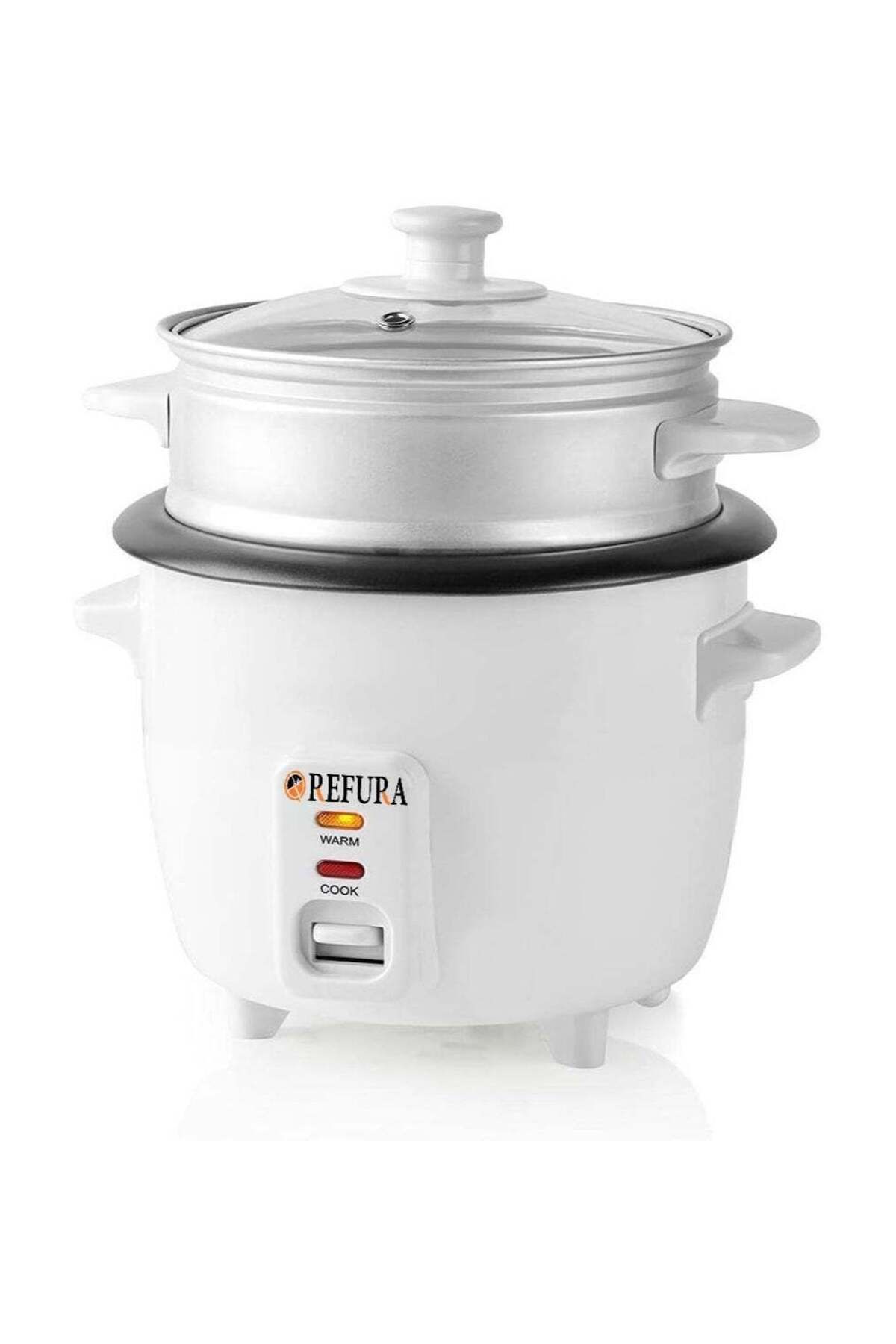 REFURA-2 in 1 Rice Cooker & Steamer 600 ML / Non-Stick Removable Bowl / Keep Warm Functionality / 35 4