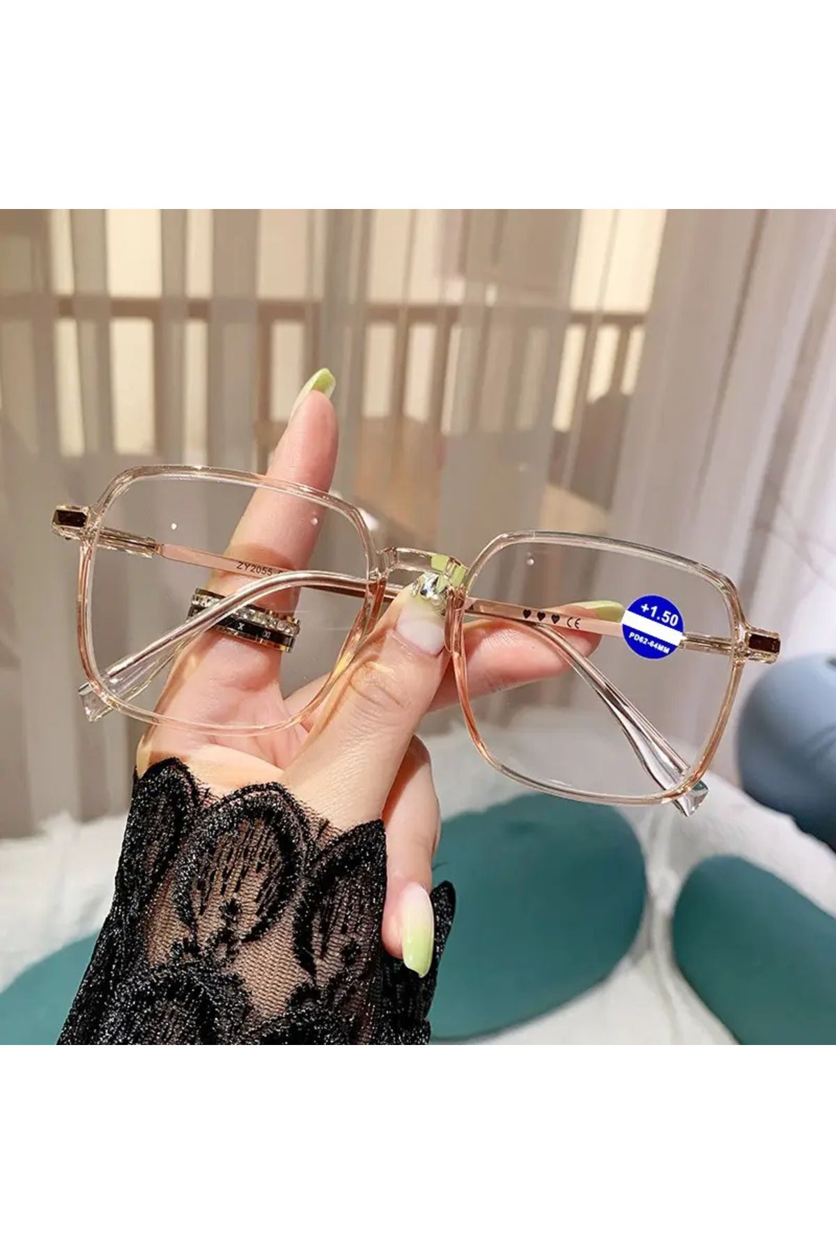 PROMARK UP Yeni Çerçeveli Gözlük – Moda Kare Çerçeve | Anti Mavi Işık Koruması | Kadınlar İçin Şık Tasarım