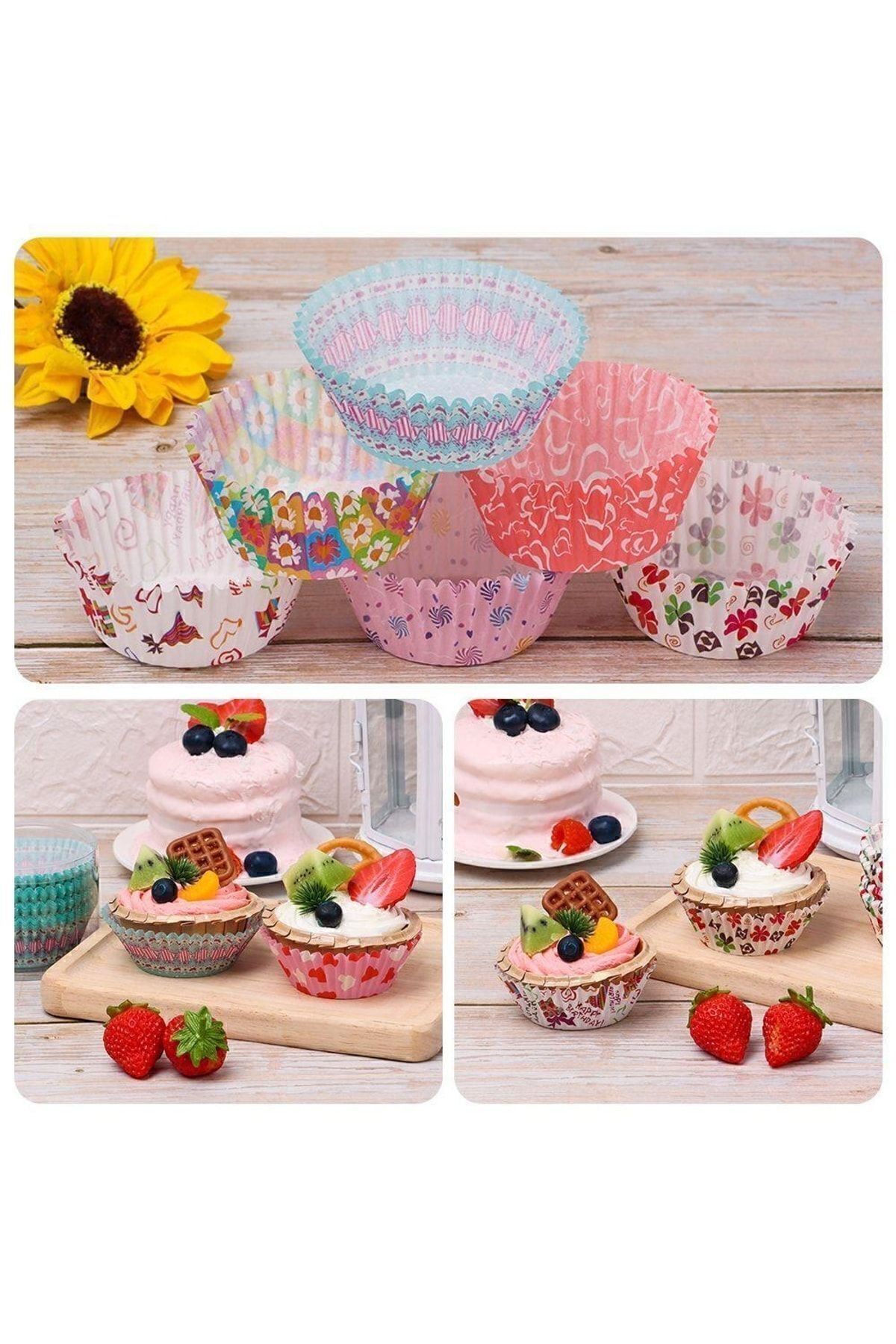 Transformacion-Muffin Mold - Muffin Paper - Muffin Cake Mold 100 Pieces 7