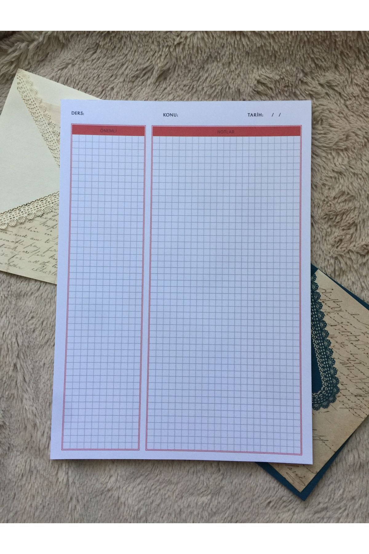 LaCerdaDesign A4 Notepad, Memopad Not Defteri