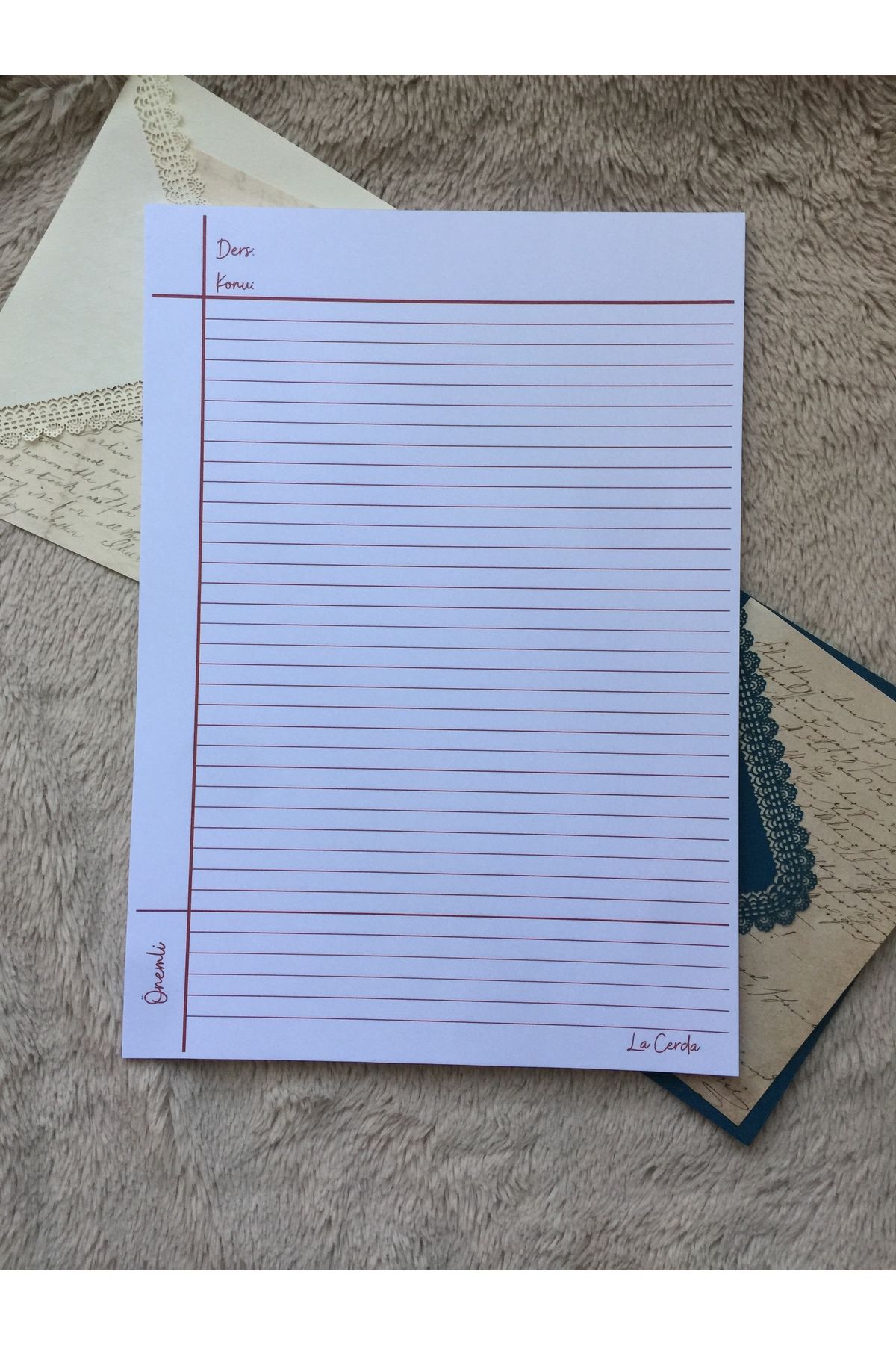 LaCerdaDesign A4 Notepad, Memopad, Not Defteri