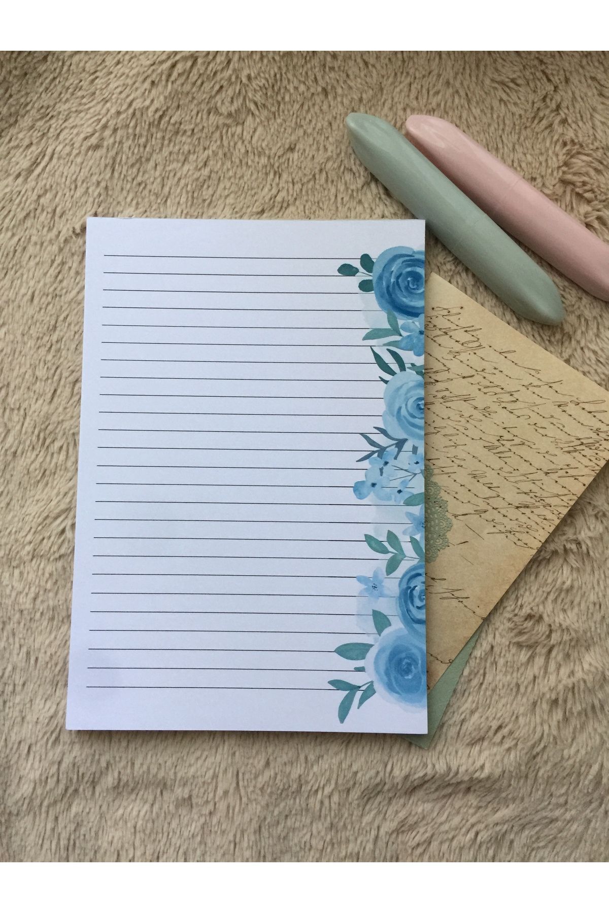LaCerdaDesign A5 Çiçekli Notepad, Memopad Not Defteri