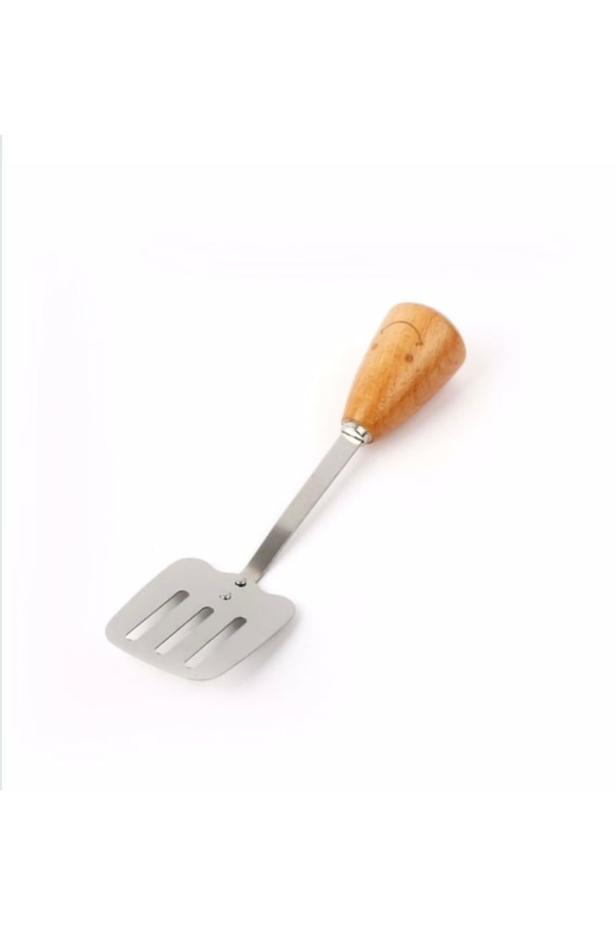 btmhome 1 Adet Bambu Saplı Paslanmaz Çelik Mutfak Spatulası