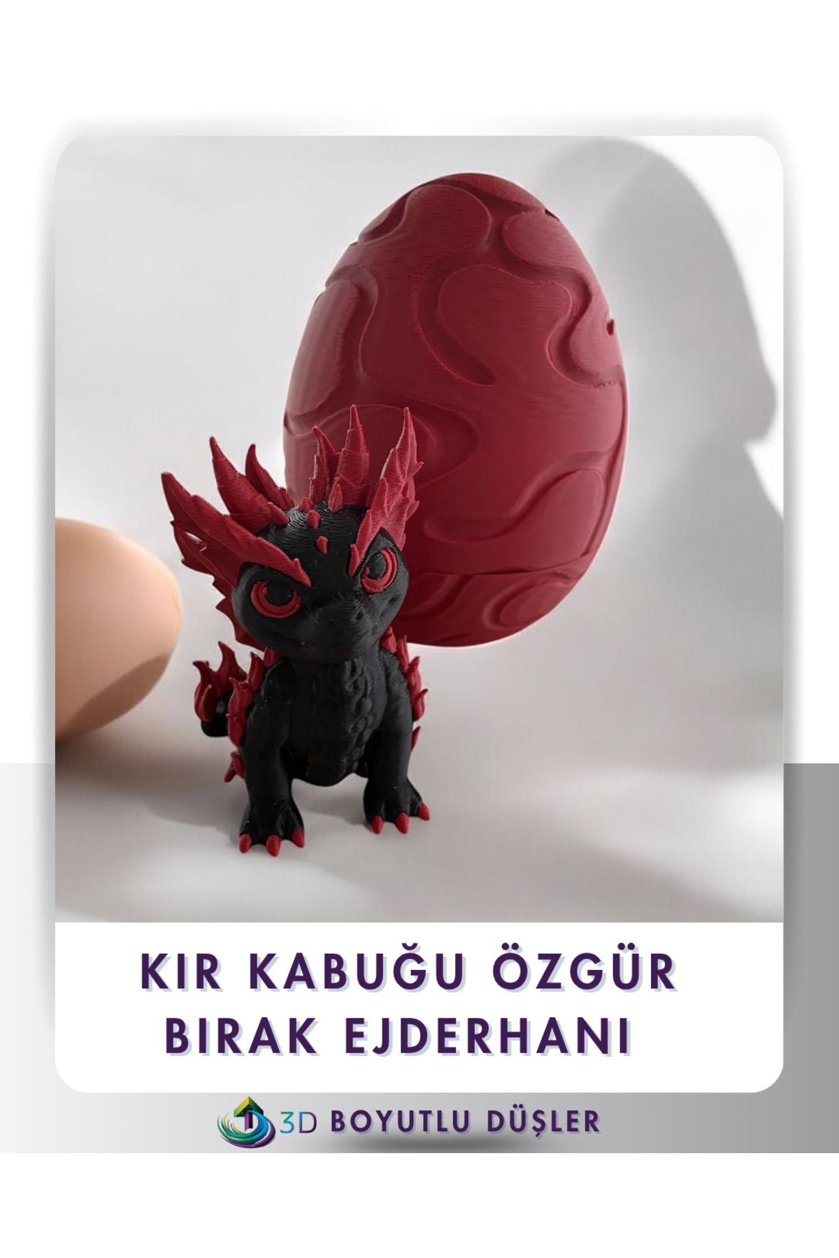 ZTE 3D BASKI DRAGON VE DRAGON YUMURTASI