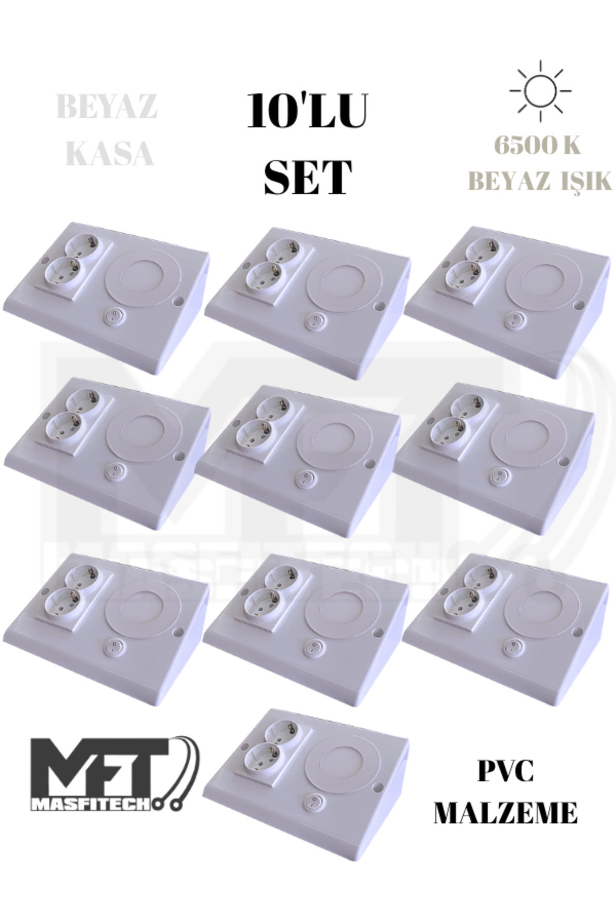Cabinet & Undercounter Socket Lighting 3 Watts (WHITE light) 10 pcs