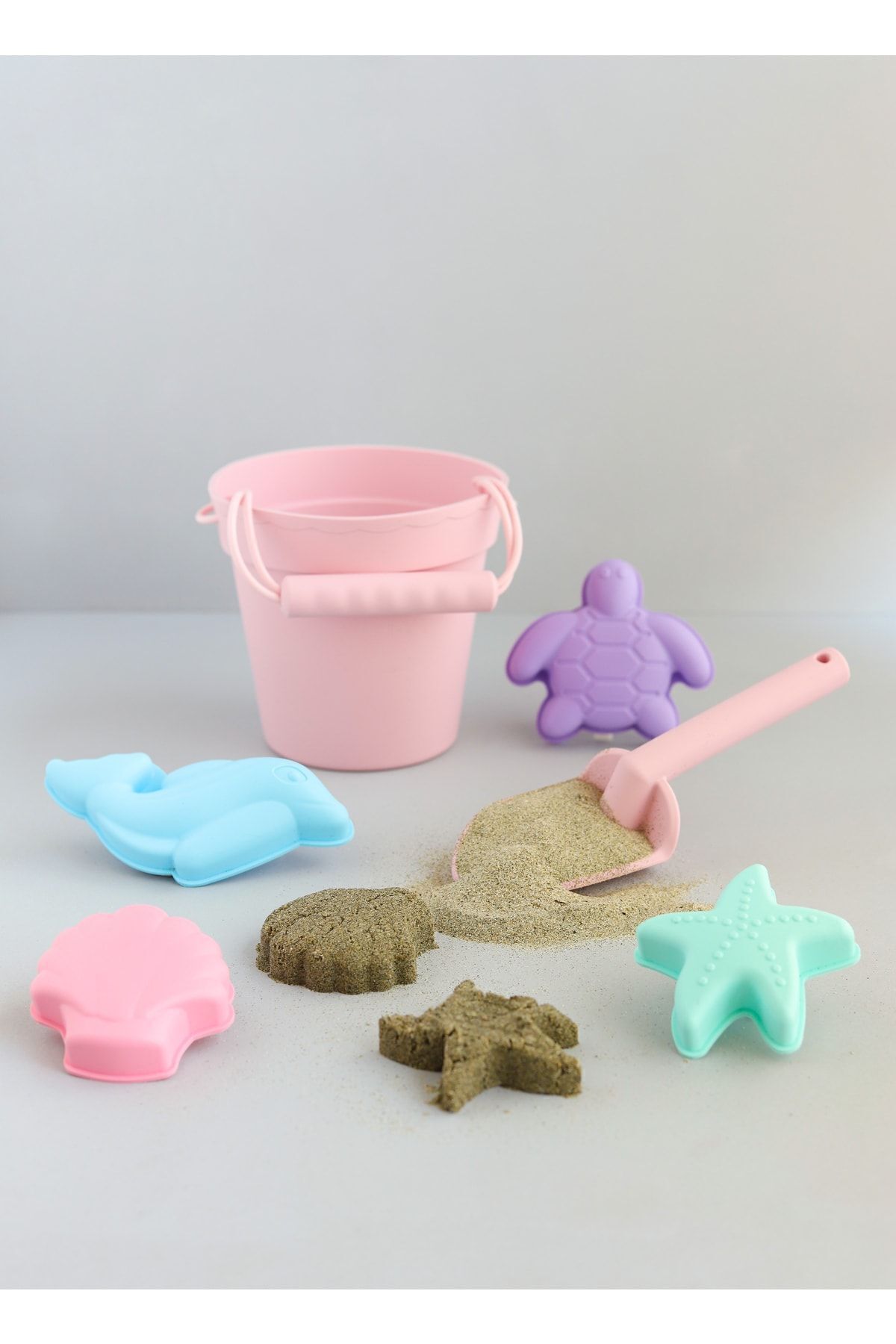 Genel Markalar Silikon Katlanabilir Kova Seti – Bpa'sız, Taşınabilir Plaj & Banyo Kova Seti (PEMBE) fotoğrafı 4 (önizleme)