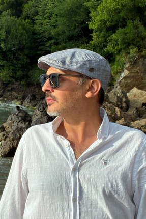 Göreme Aksesuar Yazlık Keten London Kasket Spor Kasket Şapka