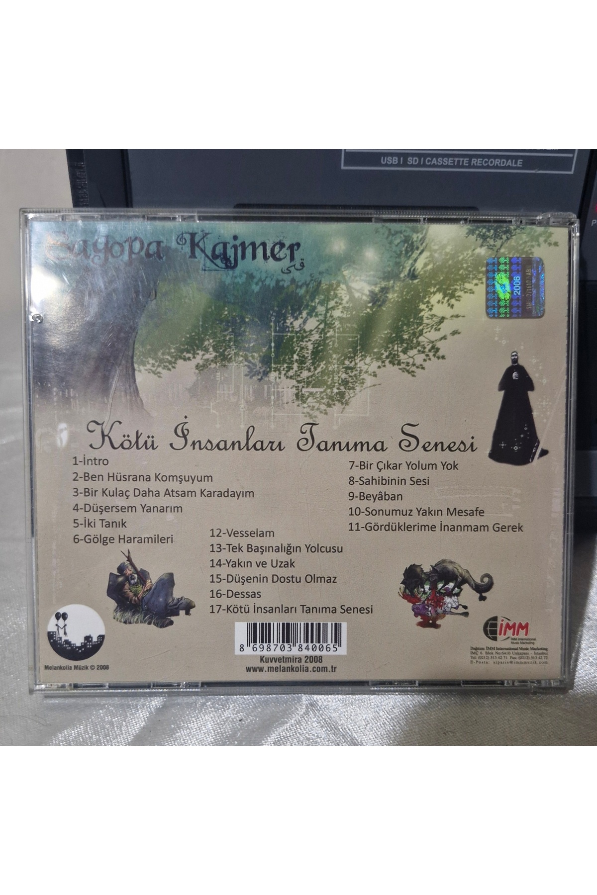 Plakevi İzmir Sagopa Kajmer Kötü İnsanları Tanıma Senesi Cd