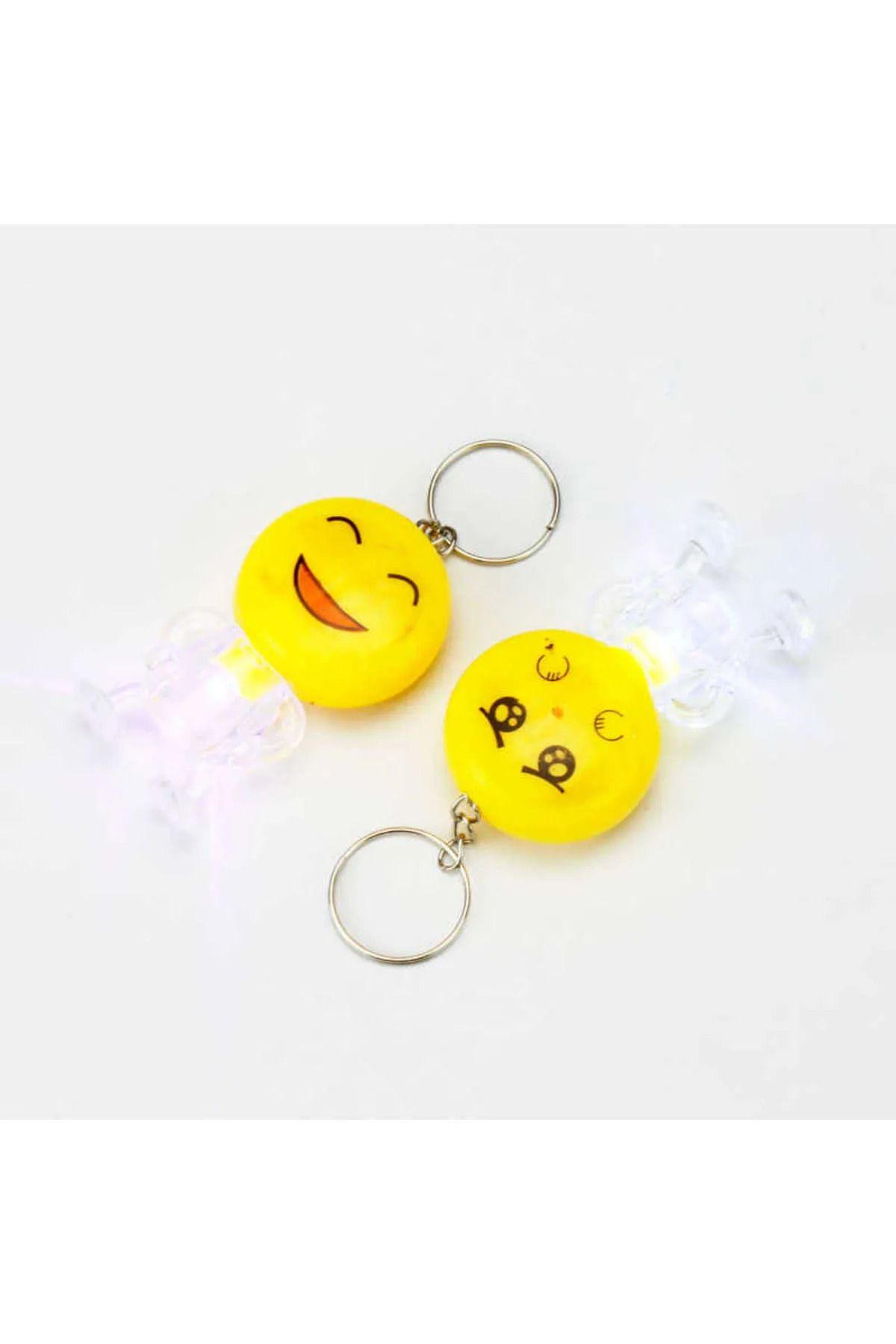 TAYEM-Lighted Emoji Flashlight Keychain, Smiling Crying Face Keychain and Bag Ornament, Accessory 4