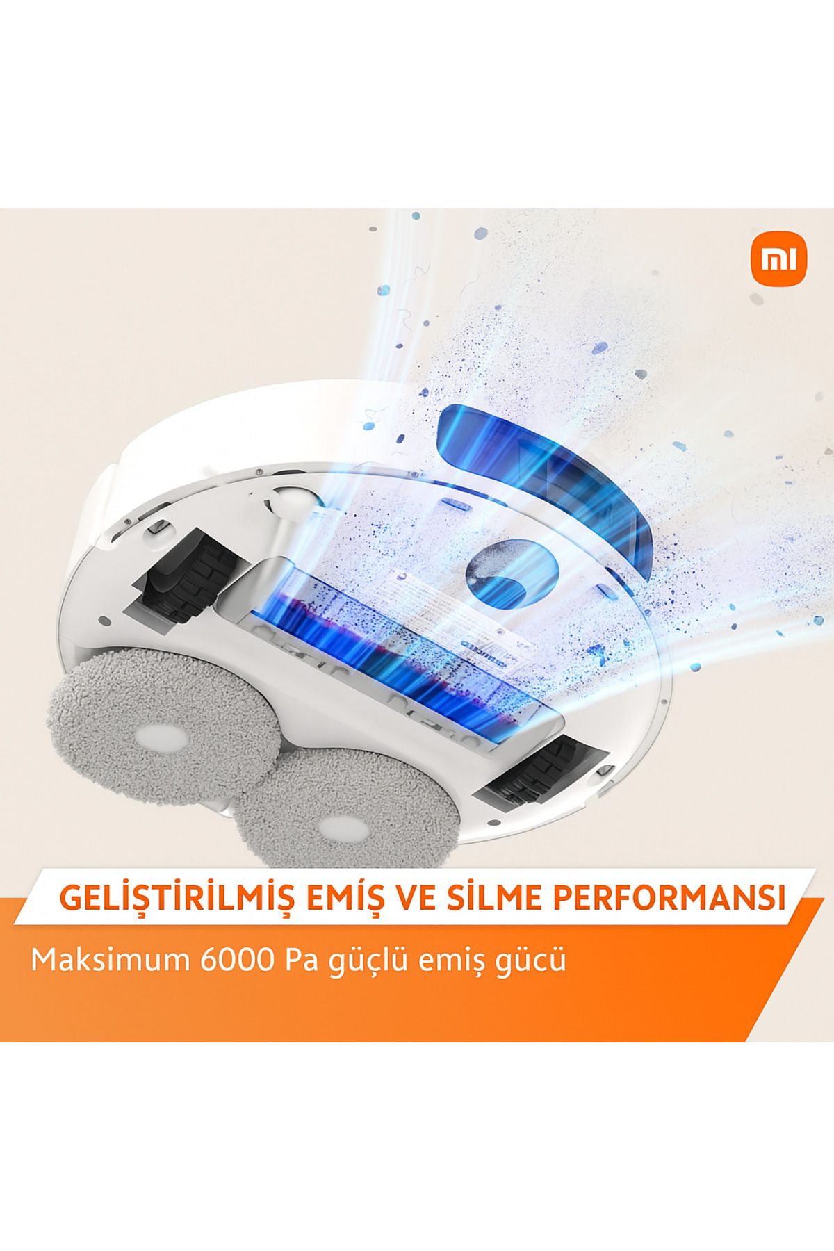 Xiaomi-Mi Robot Vacuum X10 Mop and Sweep 4000Pa Powerful Suction With New LDS BHR6404EN - White 3