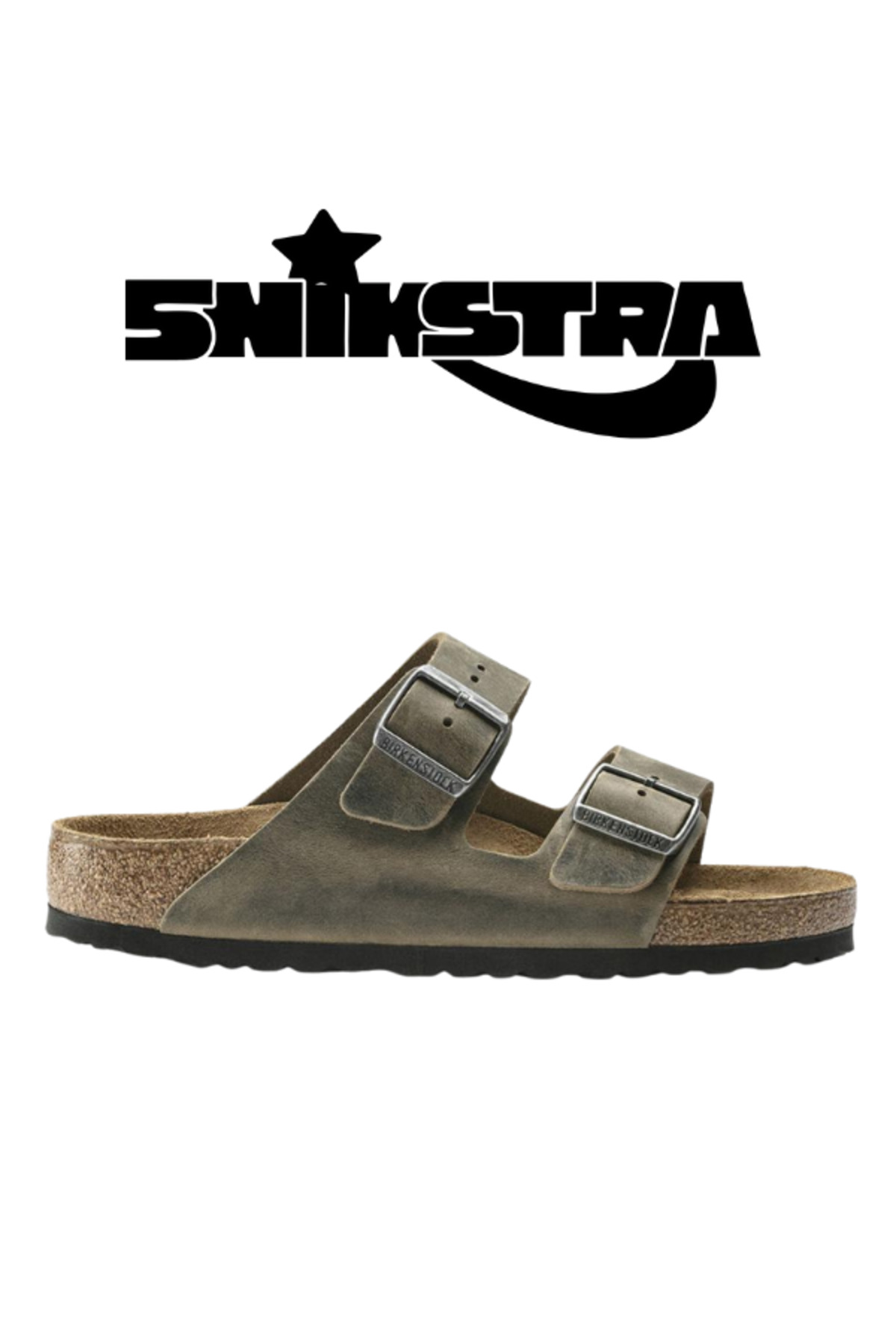 Birkenstick 1019377 Arizona Sfb Leoi Faded Khaki - Snikstra بیرکن استاک دمپایی Birkenstock