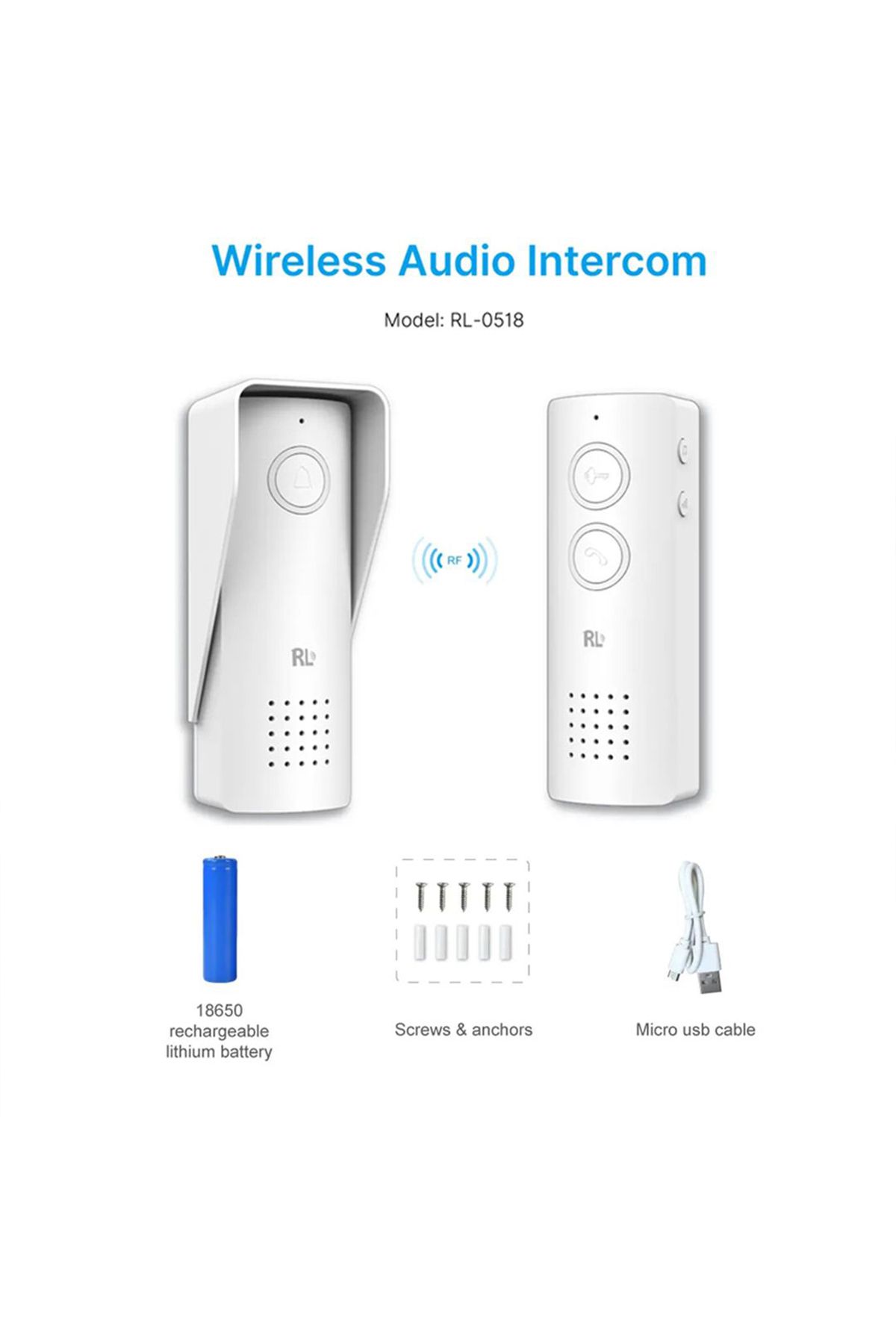 AREB-Smart Wireless Doorbell with Kinetic Energy Technology Intercom System 3