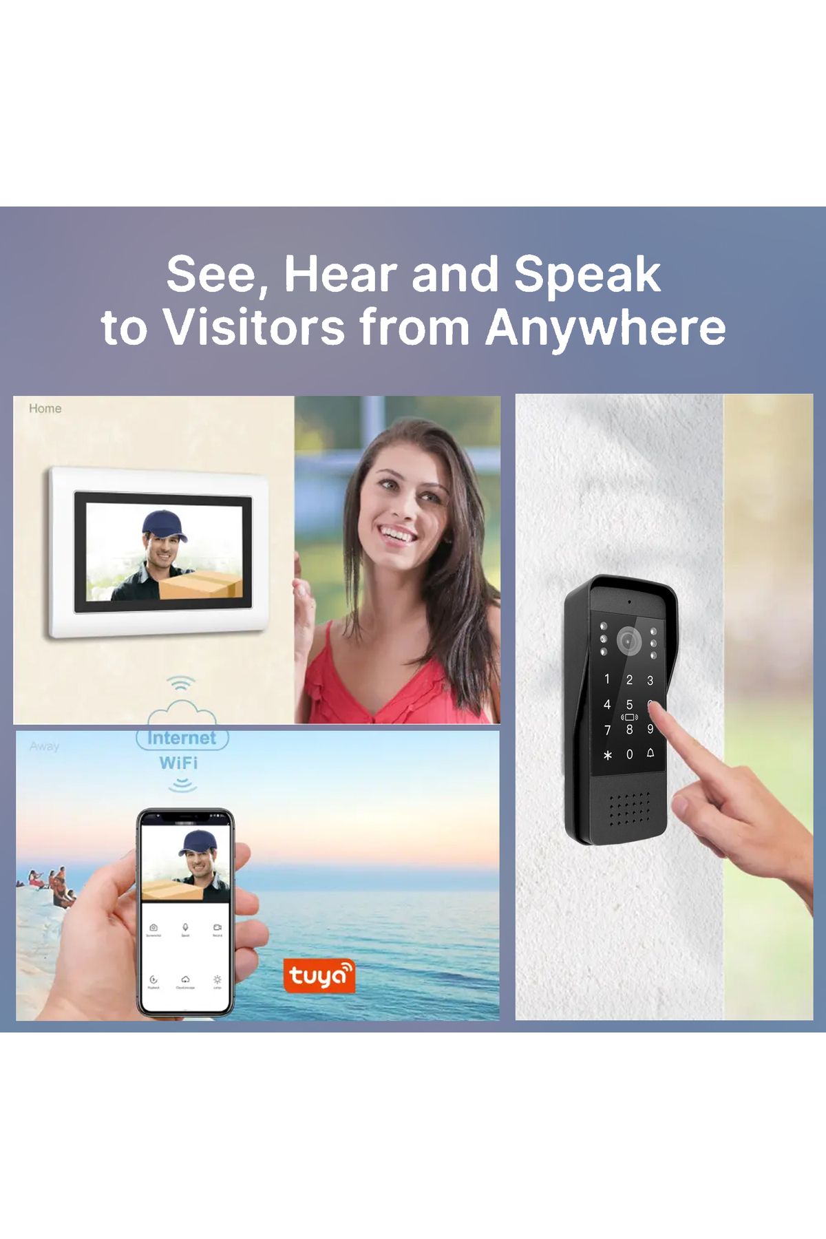 AREB-Smart Intercom Outdoor Station High Definition Camera Wireless Access and Secure Door Control 5