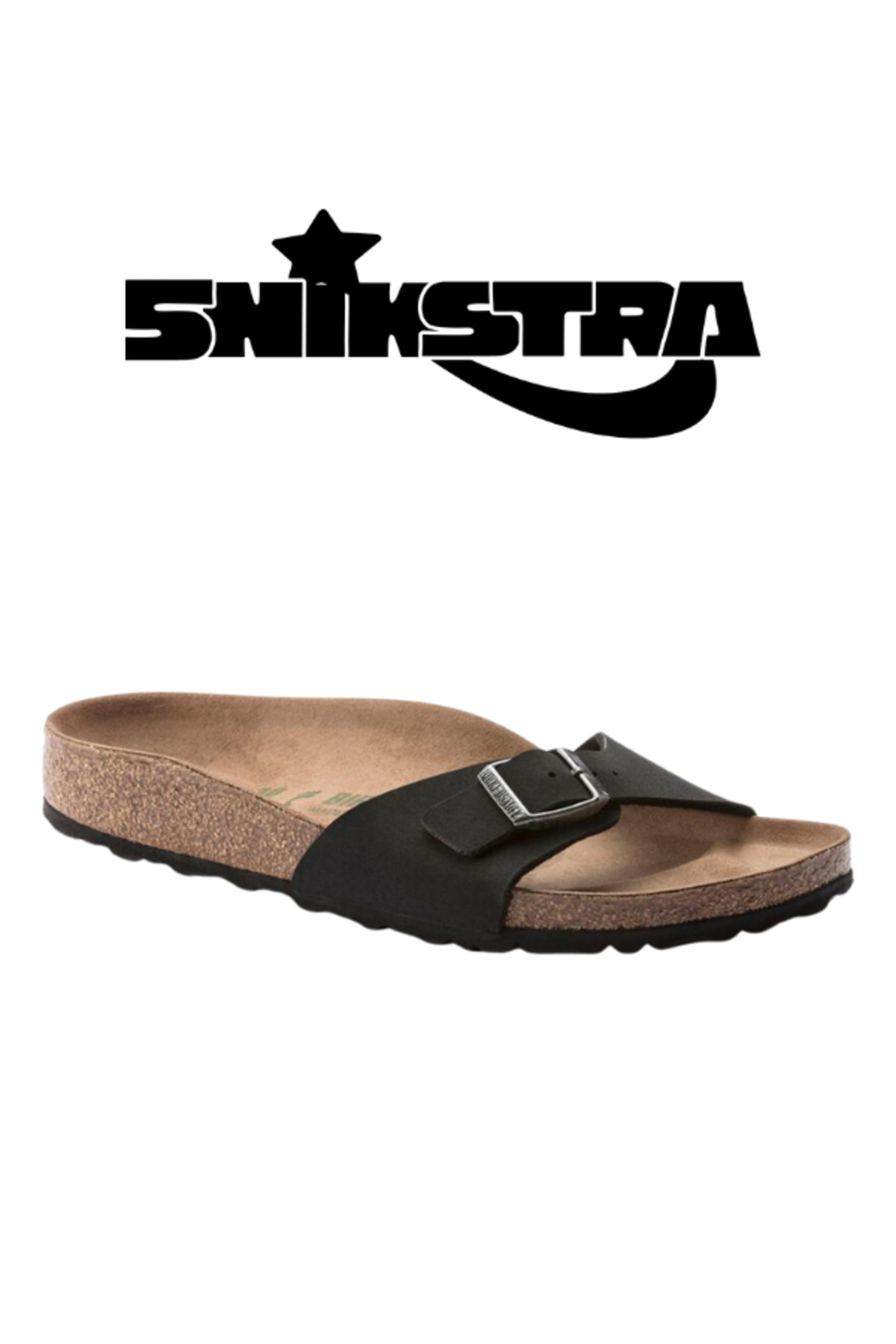 دمپایی‌های وگان مادرید Bfbc مدل خاکی 1020060-مشکی - اسنیکسترا بیرکن استاک دمپایی Birkenstock