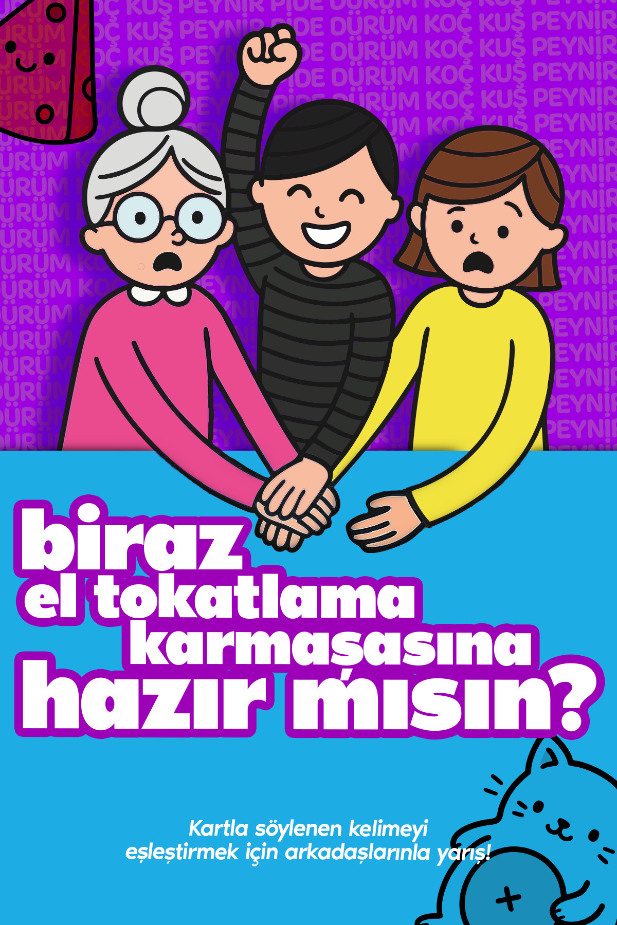 Molfy Çabuk Reflex Kutu Oyunu Dürüm Koç Kuş Peynir Pide Kart Oyunu Oyun Parti Eğlence Aile Arkadaş Oyunu fotoğrafı 3 (önizleme)