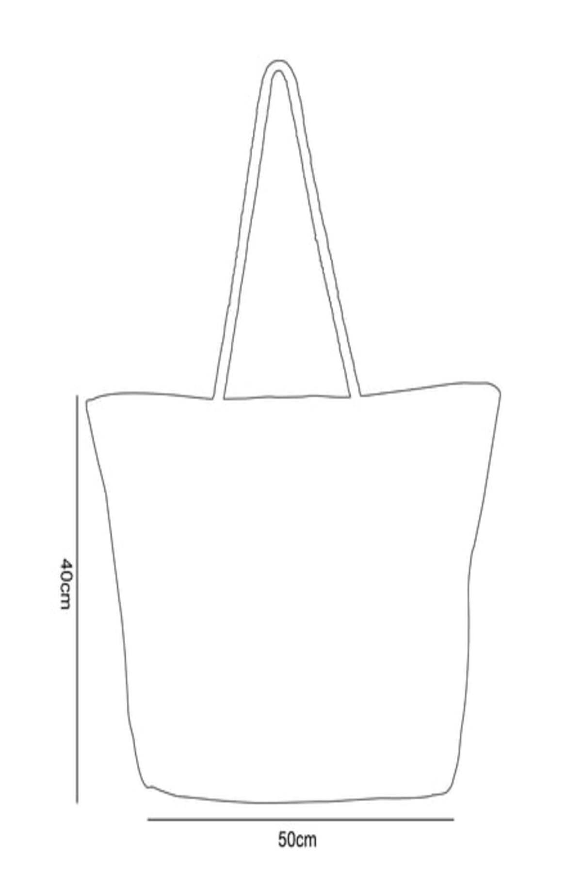 C&City-Strandtasche aus gelbem Leder 5
