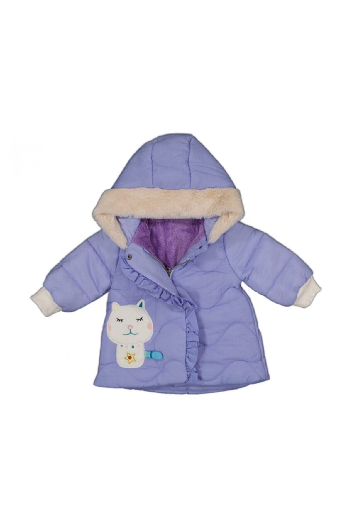 Midimod Gold Midimod Kız Bebek Kışlık Şişme Astarlı Kürk Kapüşonlu Mont fotoğrafı 2 (önizleme)