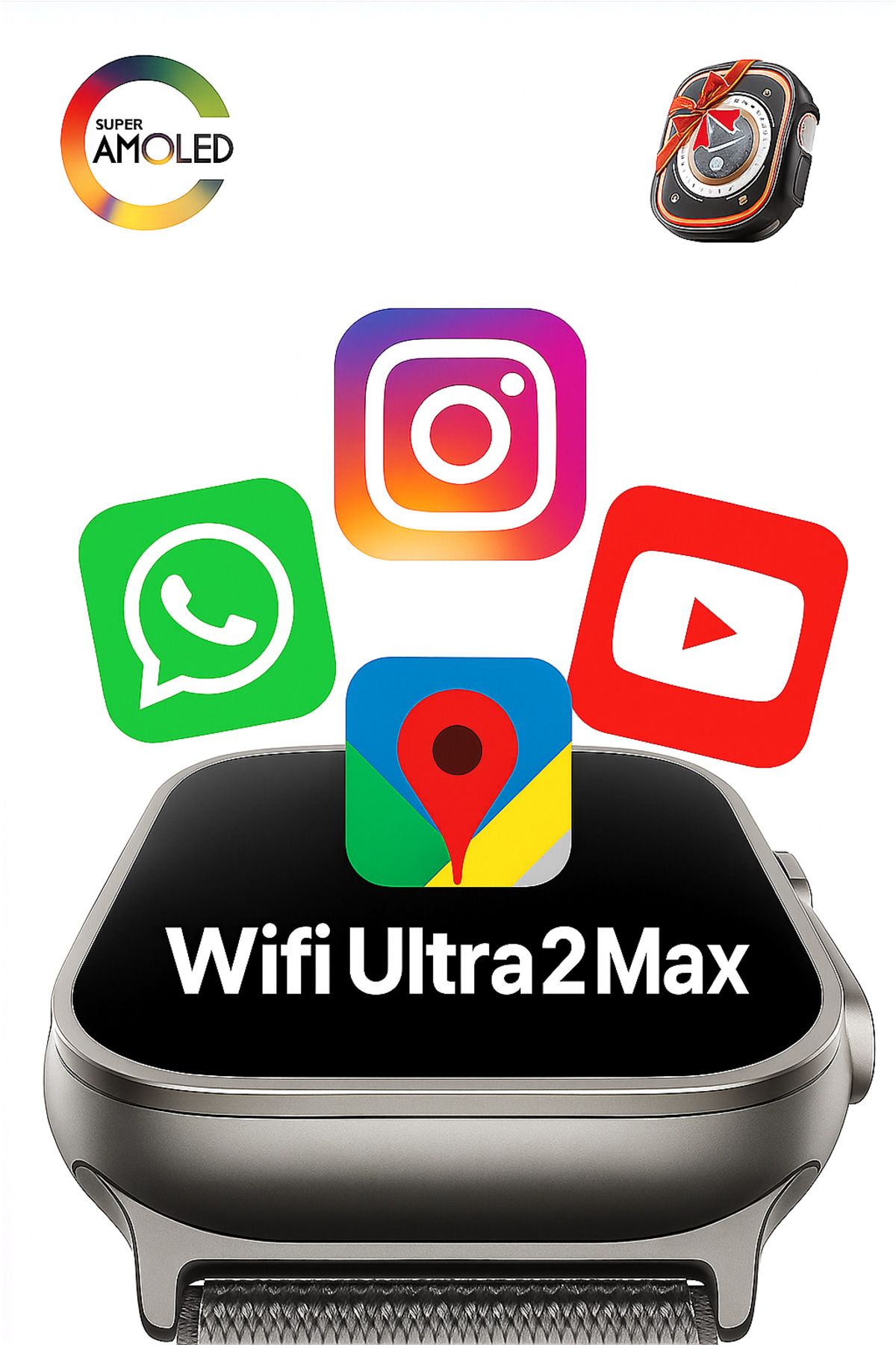 sanalticaretiniz Watch Ultra 2 Pro Max Wifi Android Akıllı Saat