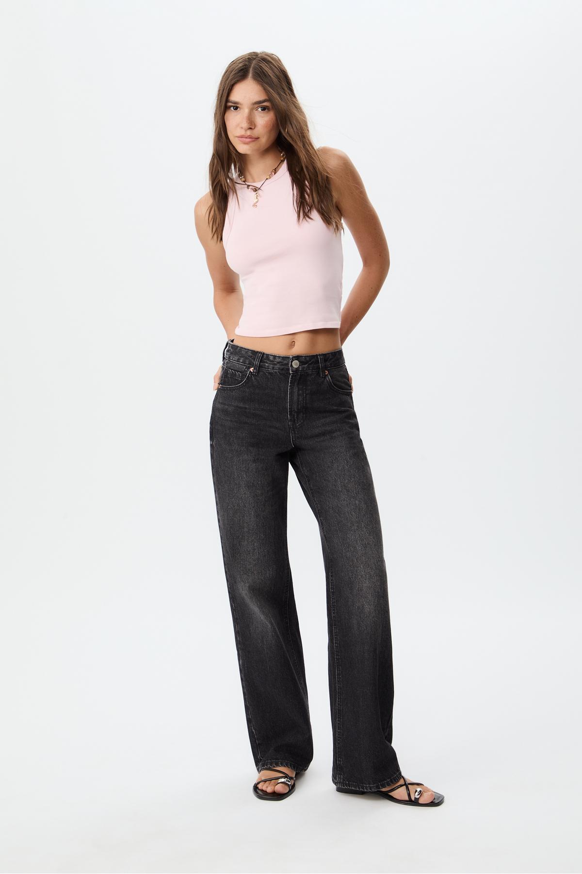 Stradivarius  D92 Straight geniş paça - Görsel 2