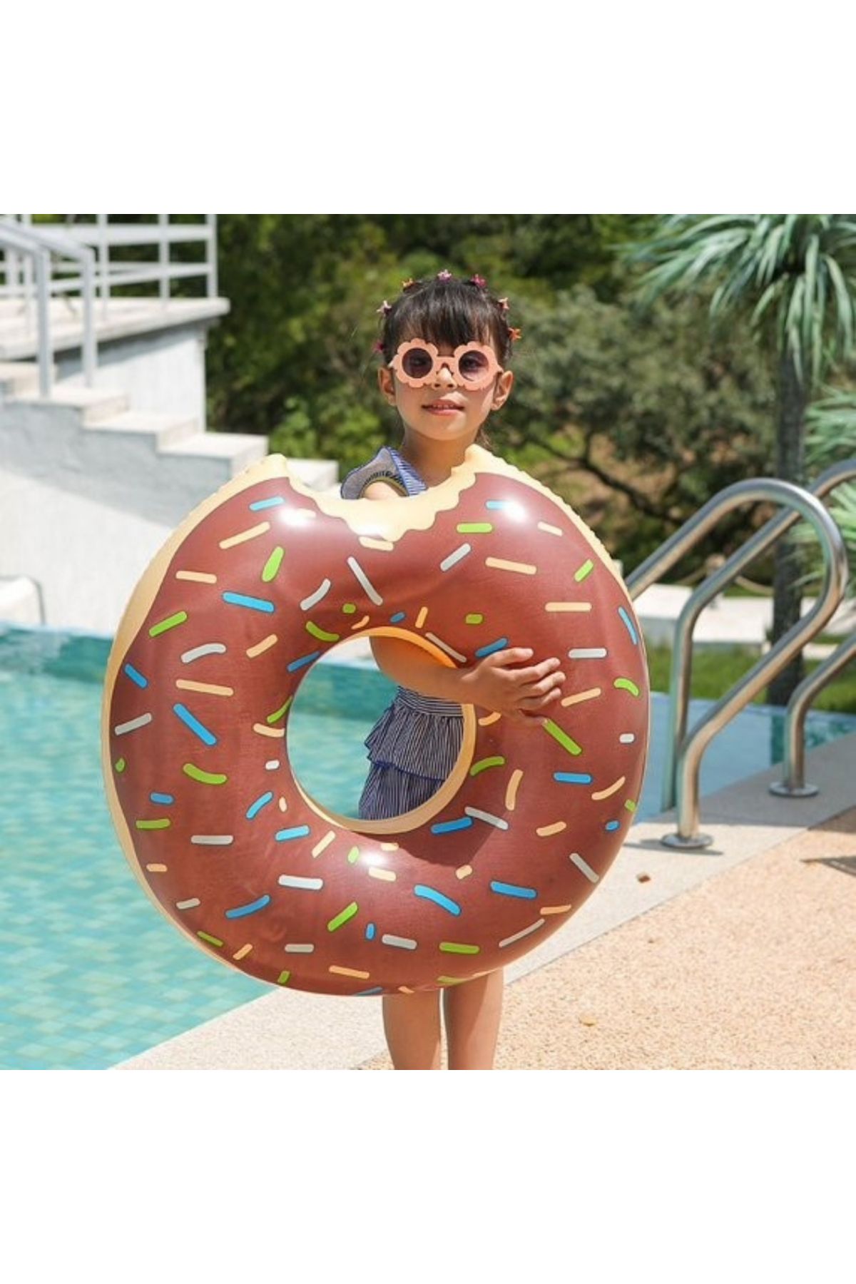 Duman 70 cm Donut Şekilli Şişme Deniz Simidi