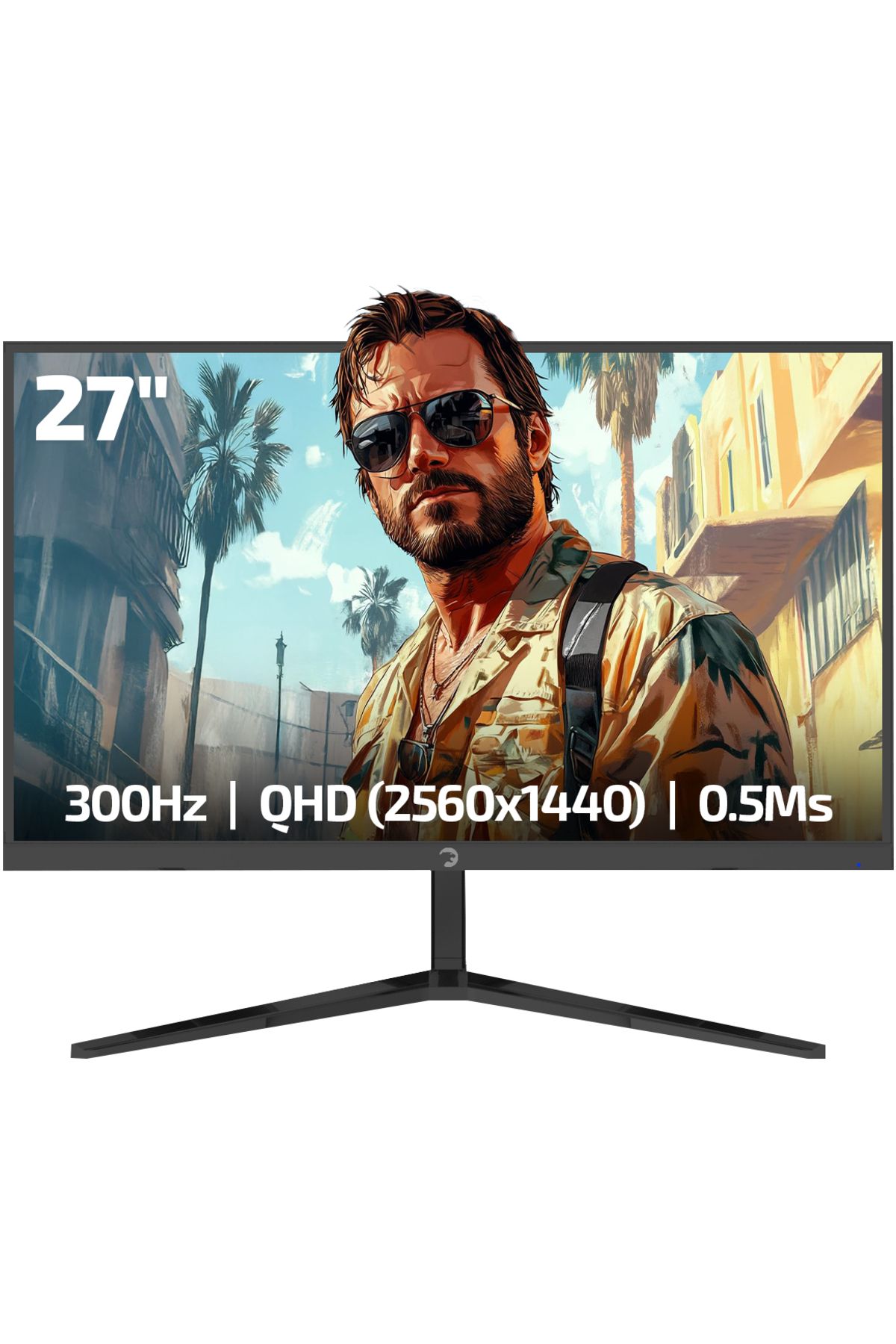 GamePower Rapid Q-max 27'' 0.5ms Qhd 300hz Fast Ips 10 Bit Rgb Pivot Speaker Gaming Monitör (sıfır Ö