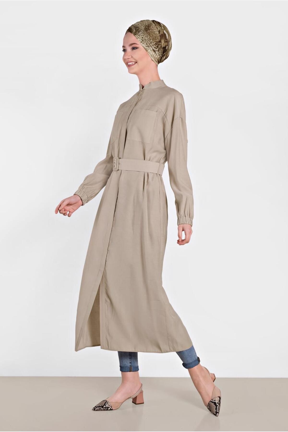 Alvina-Birded Tunic with Tassel Details on the Back 4473 3