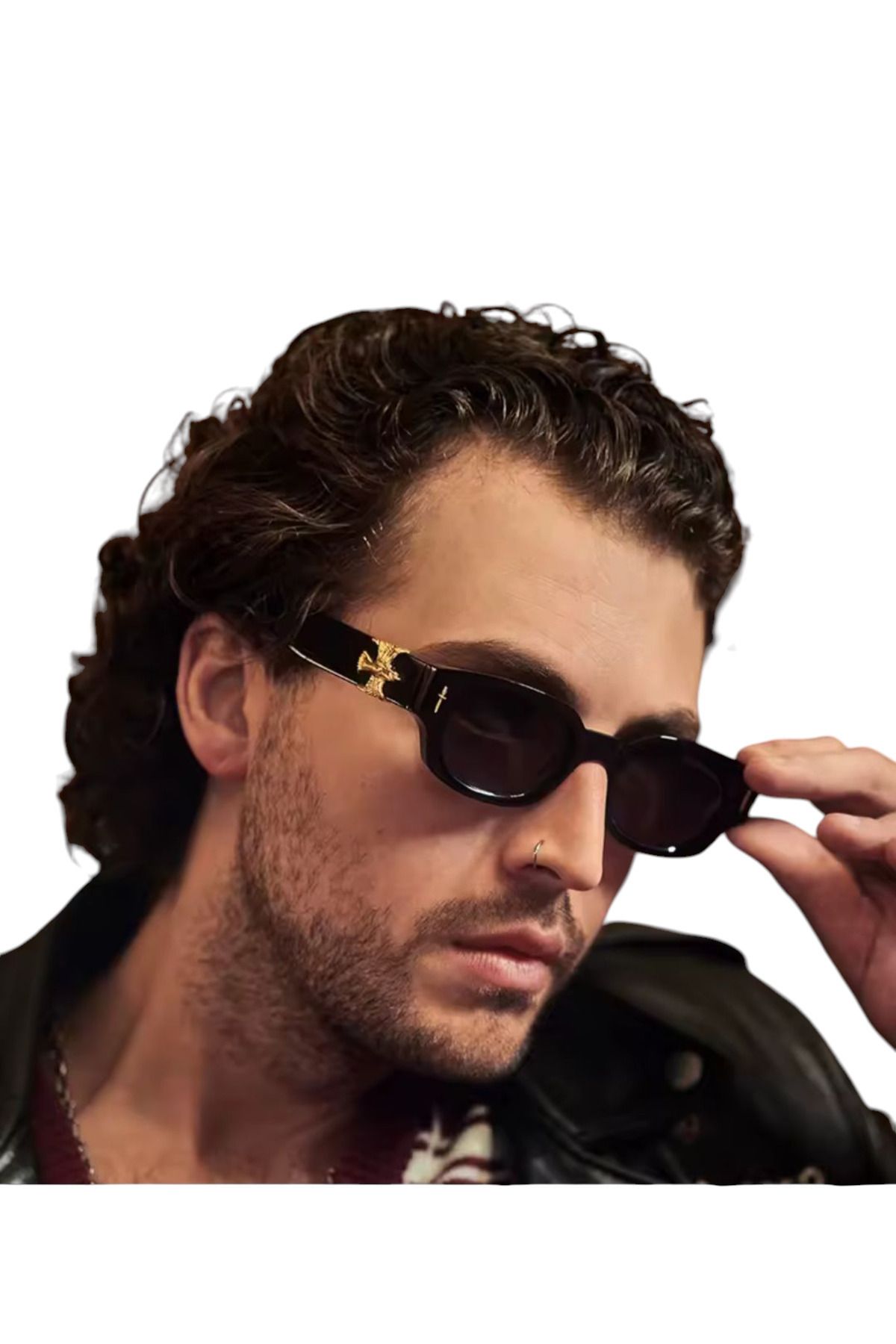 Pierre Lotus PİERRE LOTUS UNISEX OVAL KILIÇLI GÜNEŞ GÖZLÜĞÜ PLG1129