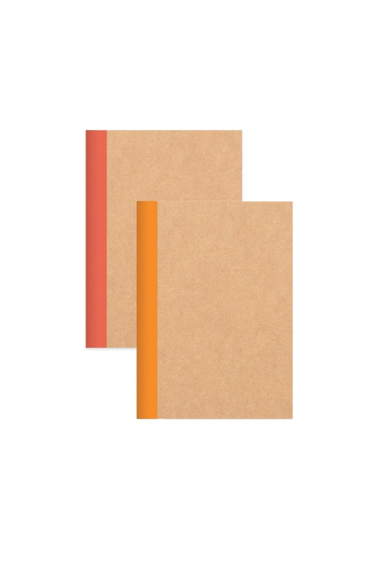 Keskin Colors Keskin Color Kareli Stickerli Kraft Kapak Defter Set | 18,5 x 26 cm | 50 Yaprak