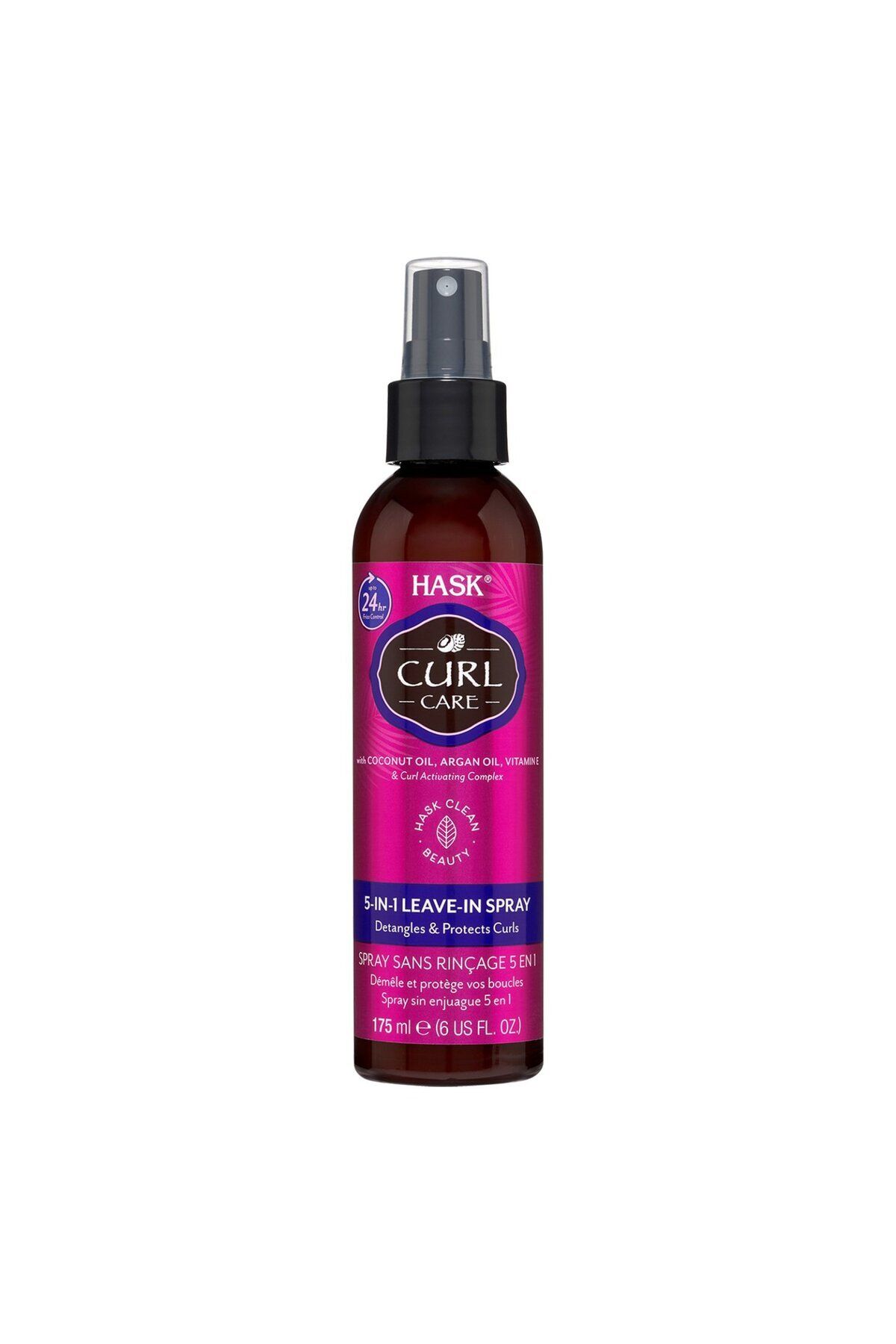 HASK-Curl Care 5 In 1 Leave-in Spray For Curly Hair - 175 ml - Hydrating & Defining 1