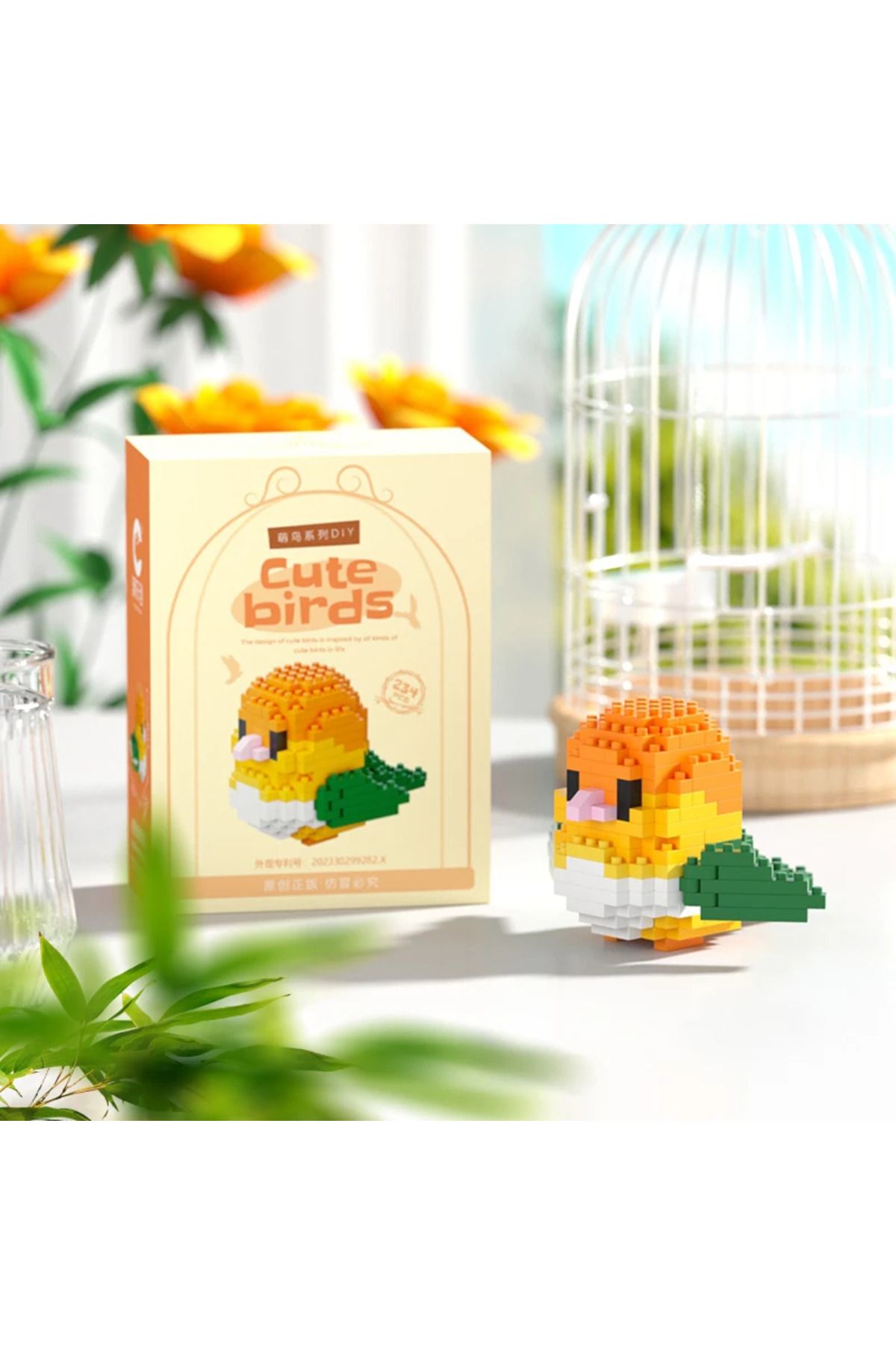Choice-8916 Mini Building Blocks 3d Bird Series Cute Parrot Model Bricks Set Assemble Kawaii Table Decor To 1