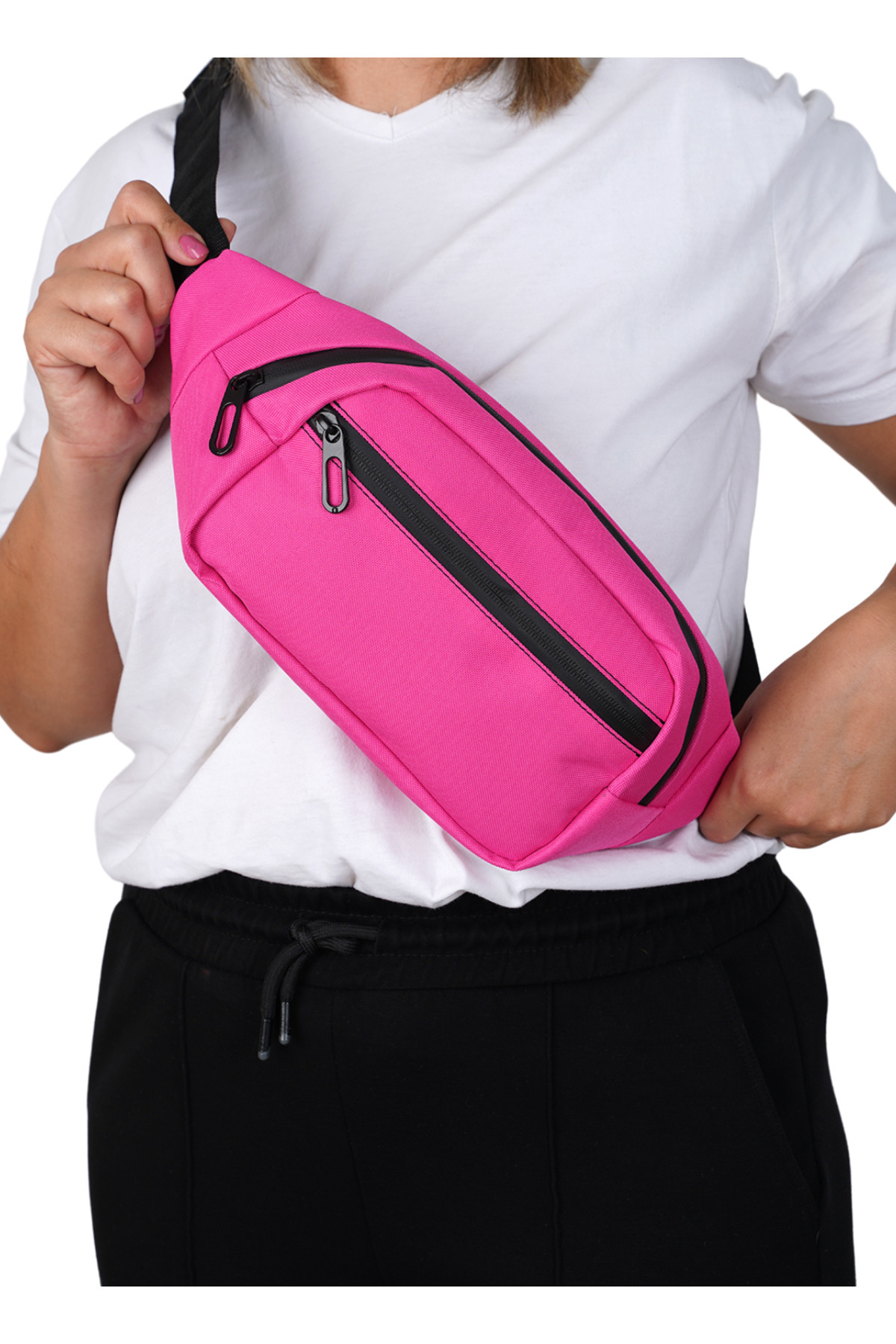 Captain Bag Unisex , 2 Bölmeli Omuz Ve Bel Çantası, Su Geçirmez Fermuar Ve Kumaş görsel 2